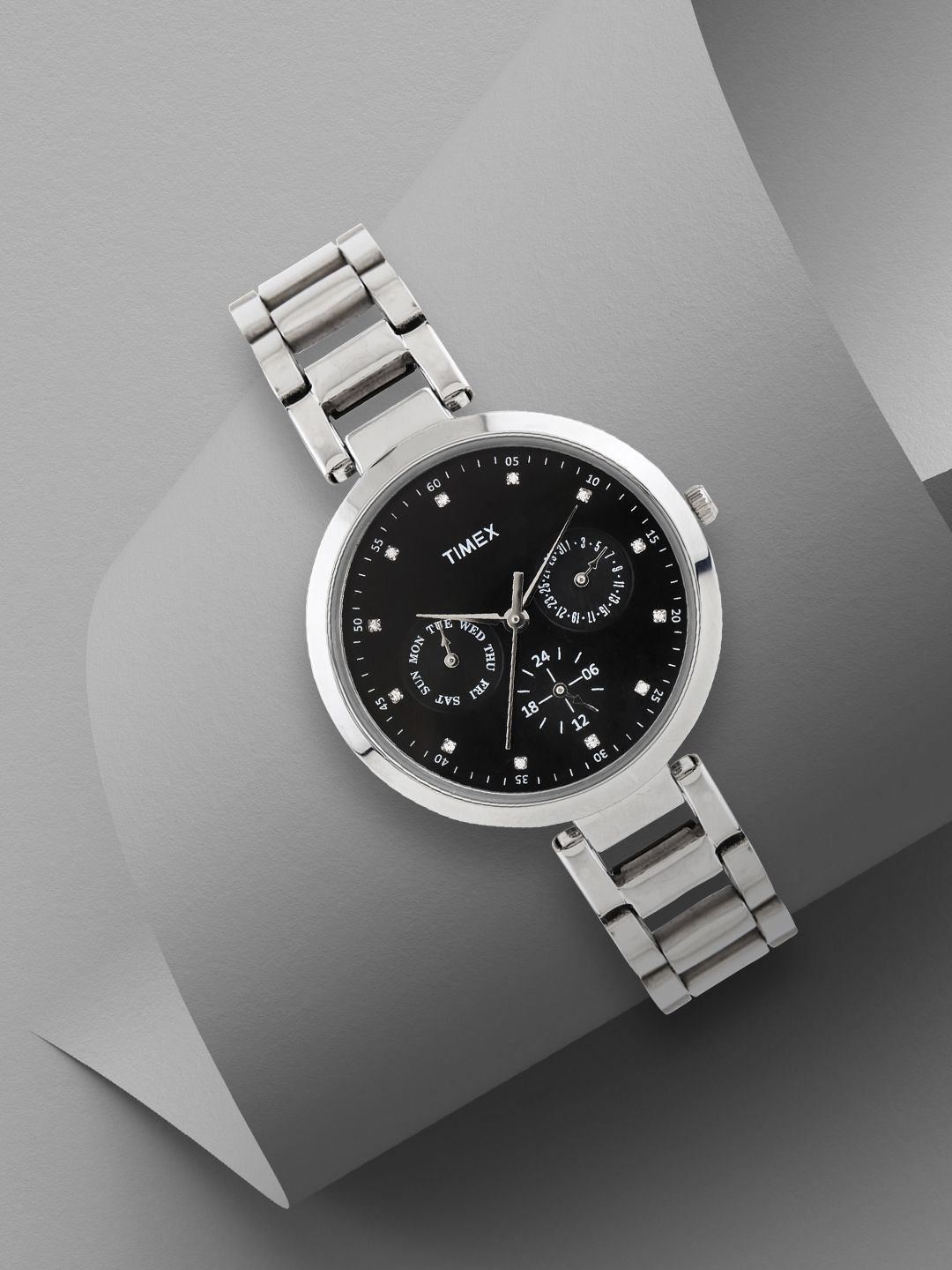 Timex Women Black Multifunction Analogue Watch - TW000X205