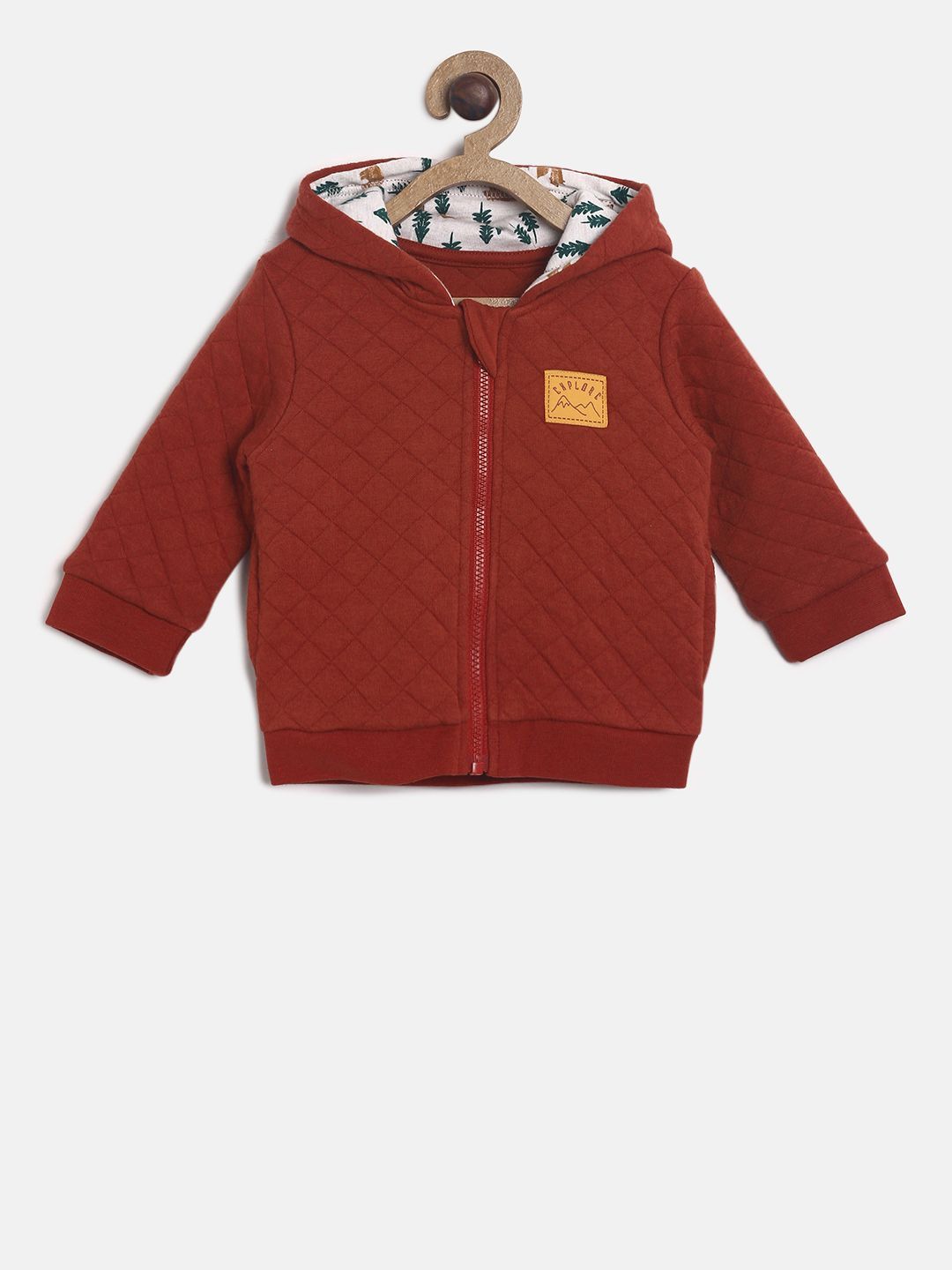 MINI KLUB Boys Brown Solid Quilted Jacket-picture-44