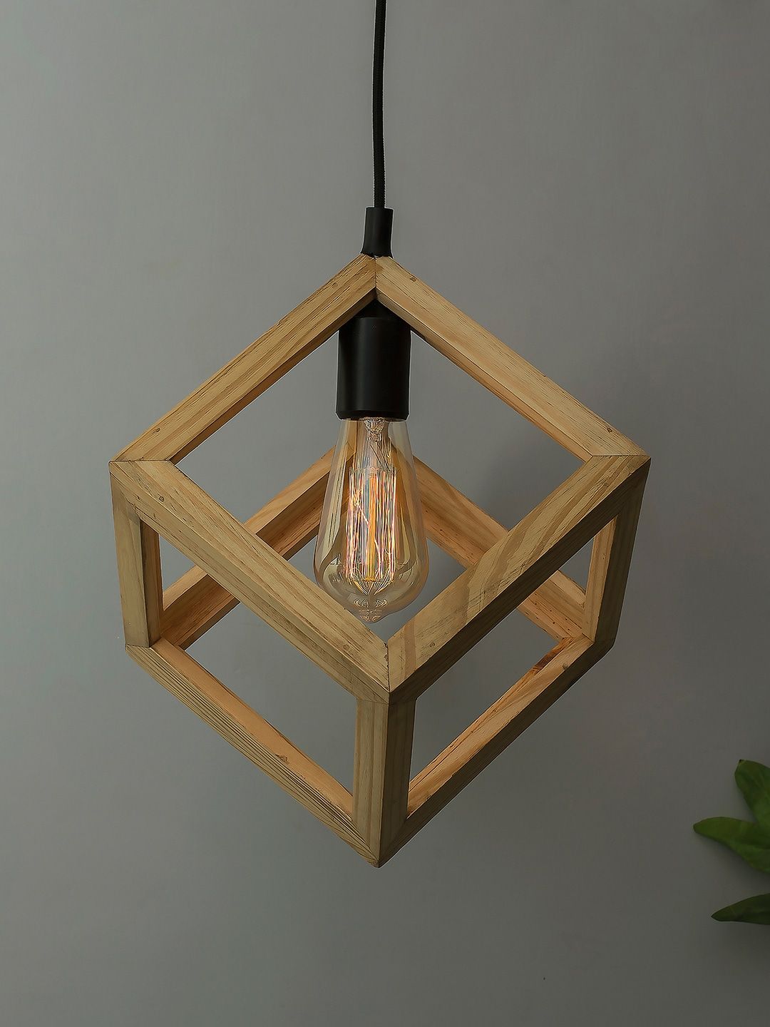 Homesake Beige Solid Handcrafted Pendent Lamp-picture-23