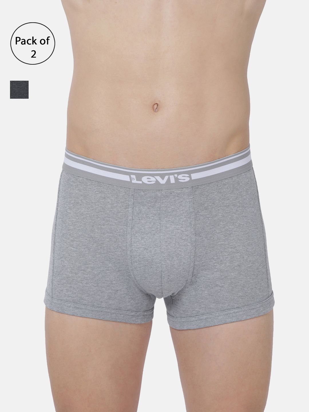 Levis Pack of 2 Smartskin Technology Cotton Trunks with Tag Free Comfort #003-picture-58