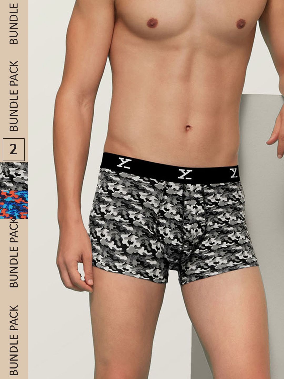 XYXX Men IntelliSoft Antimicrobial Micro Modal Pack of 2 Shuffle Trunks XYTRNK2PCKN213-picture-37