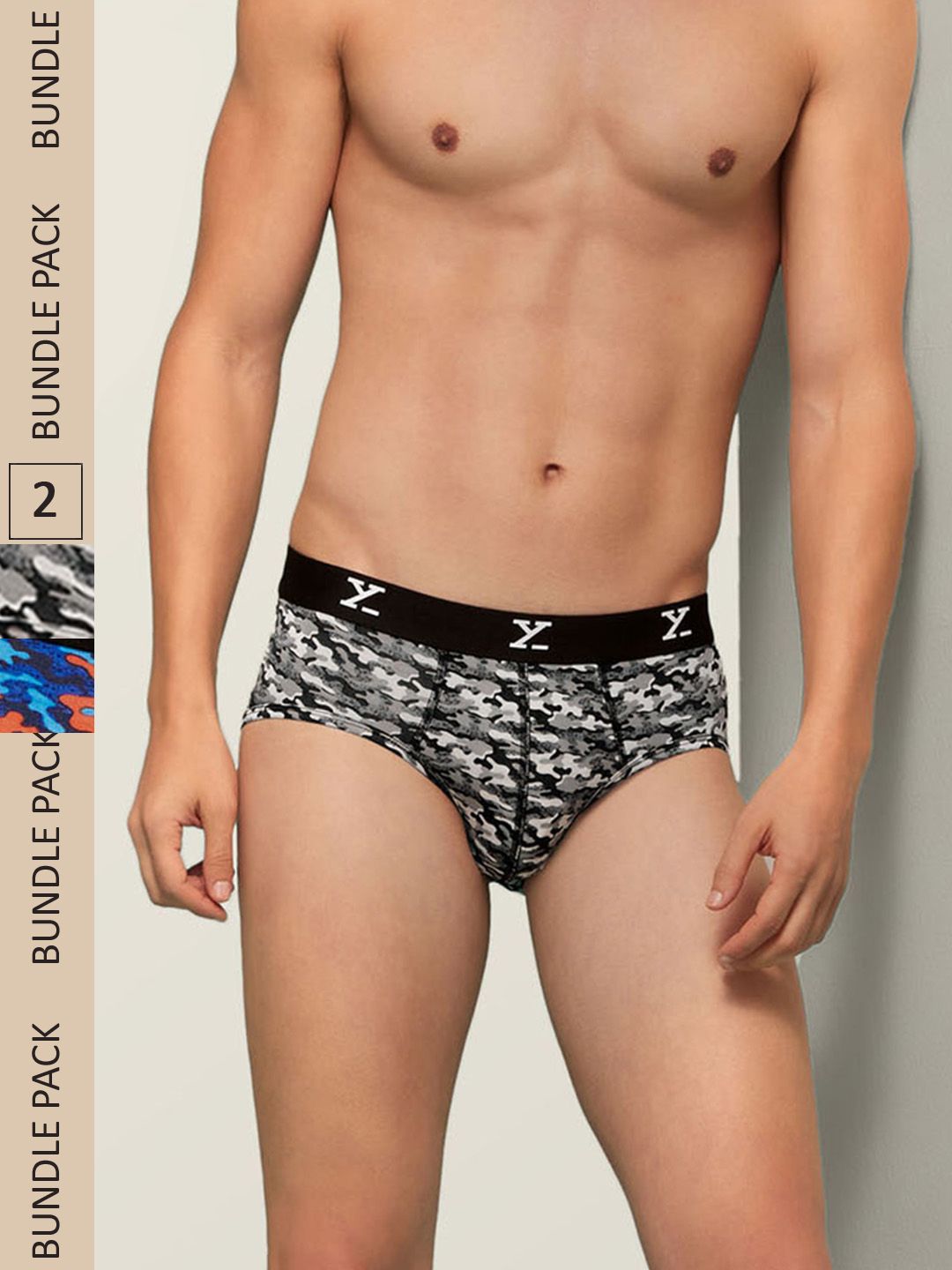 Pack of 2 Graphic Print Briefs