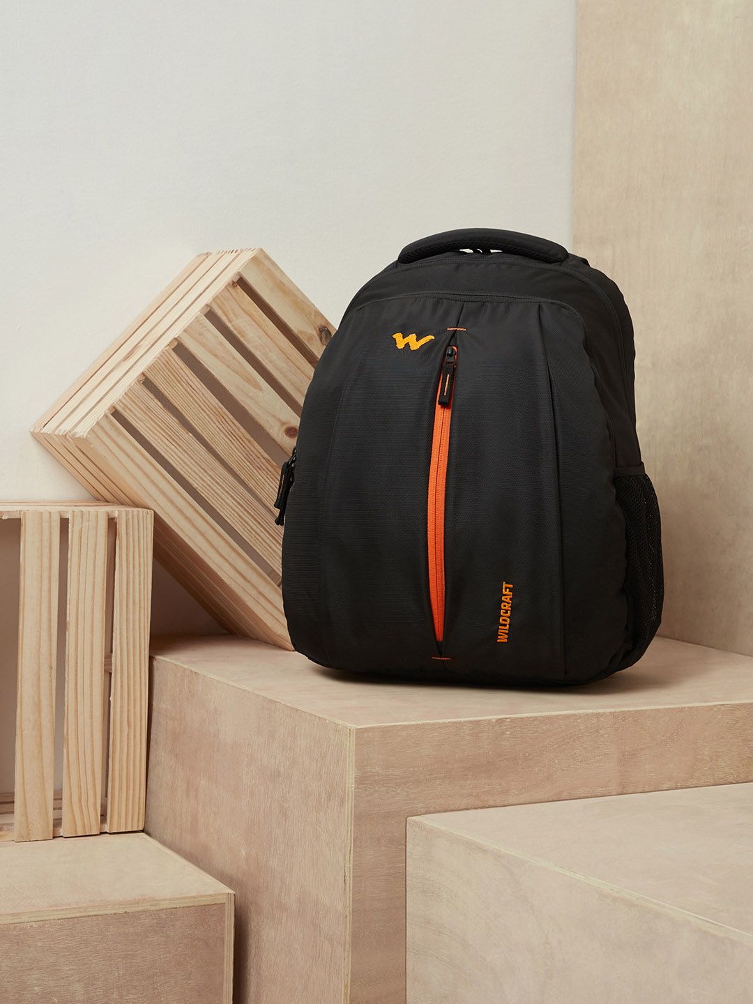 Wildcraft Unisex Black Solid Backpack