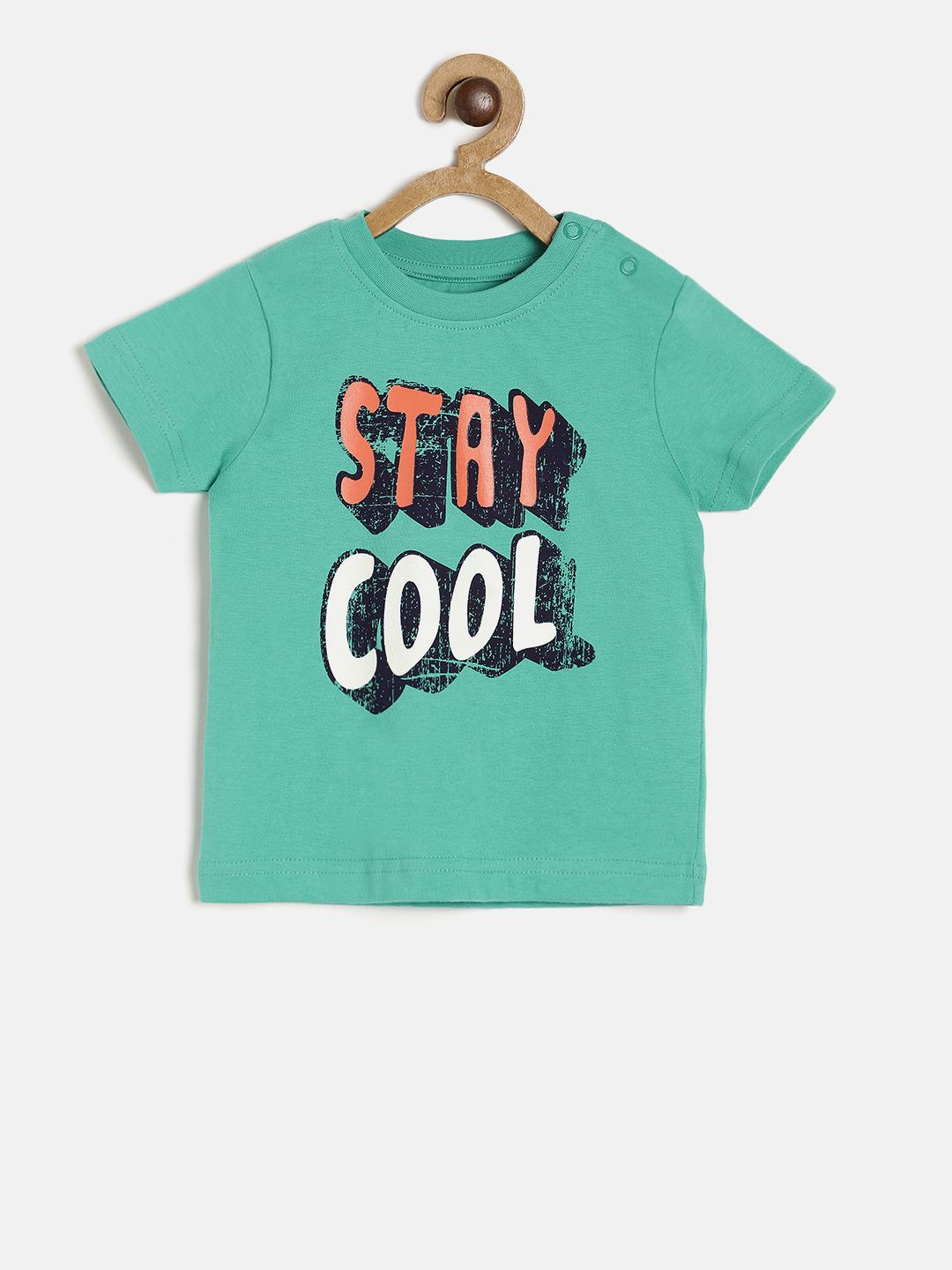 MINI KLUB Boys Green Printed Round Neck T-shirt-picture-19