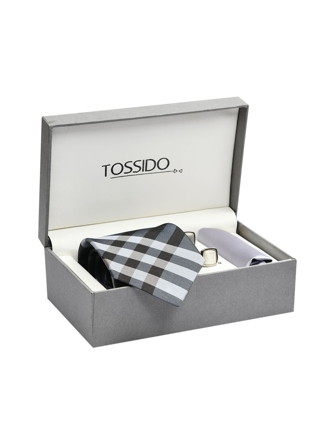 Tossido Grey & Black Men Accessory Gift Set-picture-21