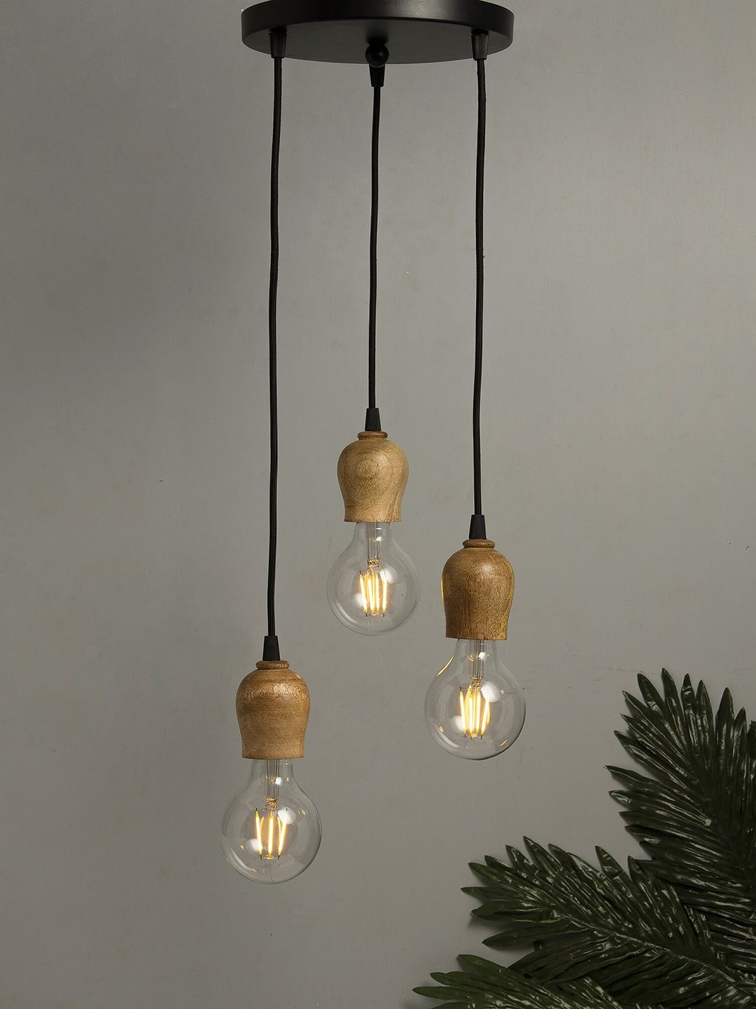 Homesake Beige Solid Handcrafted Wall or Ceiling Cluster Light-image-23