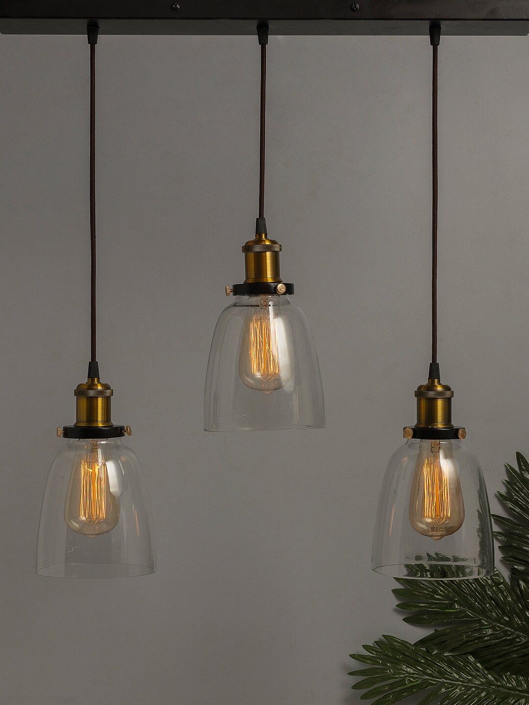 Homesake Transparent Solid Handcrafted 3-Lights Cluster Lights-picture-27
