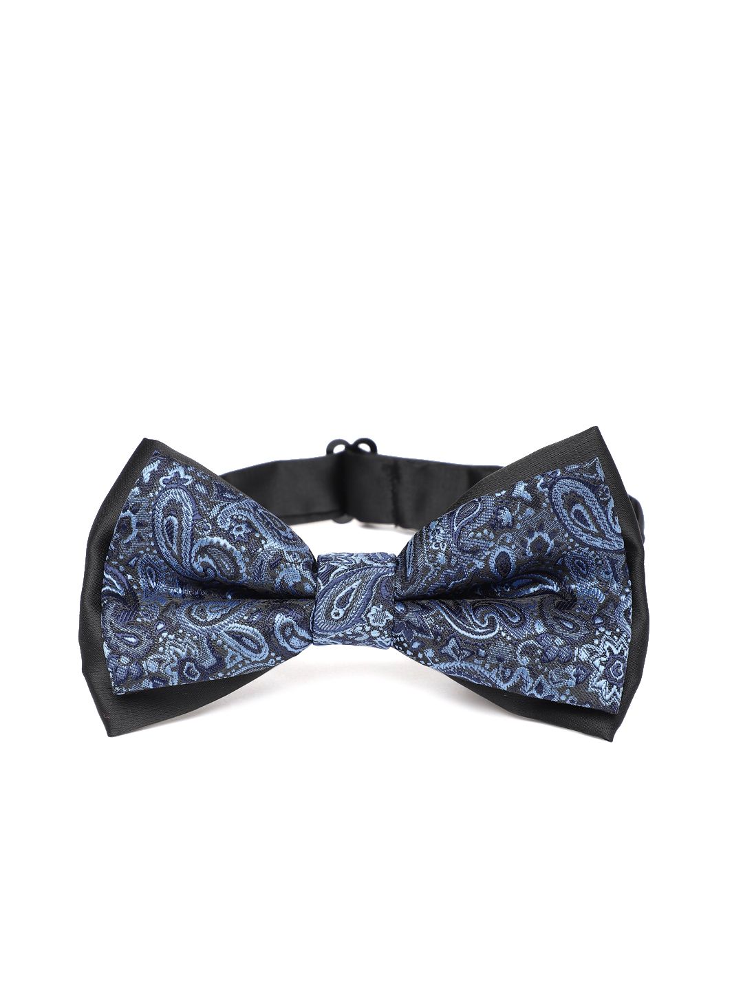 Peter England Men Blue Woven Design Bow Tie-image-40