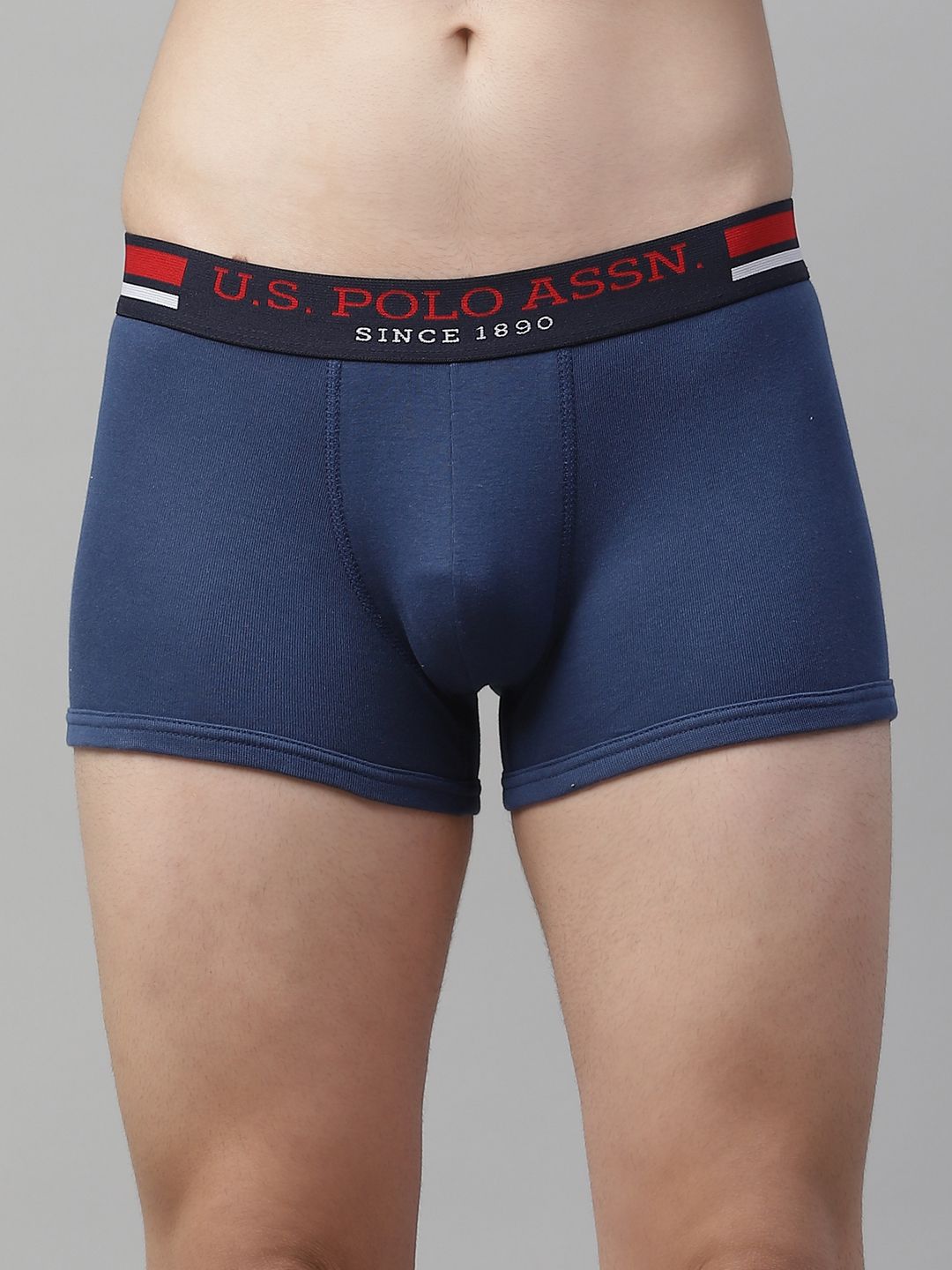U.S. Polo Assn. Men Navy Blue Solid Cotton Trunks I641-008-P1-picture-32