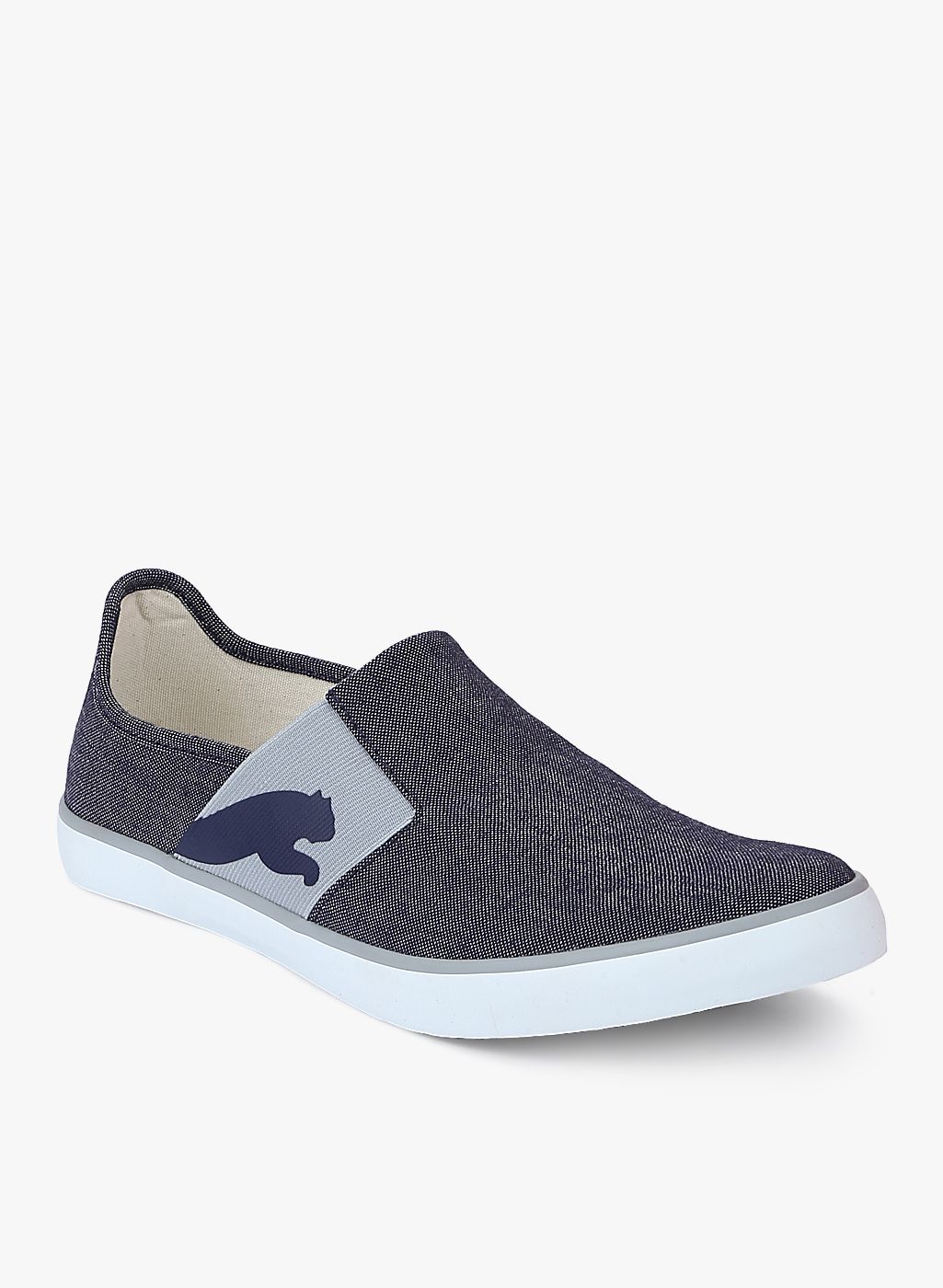 puma lazy slip on blue