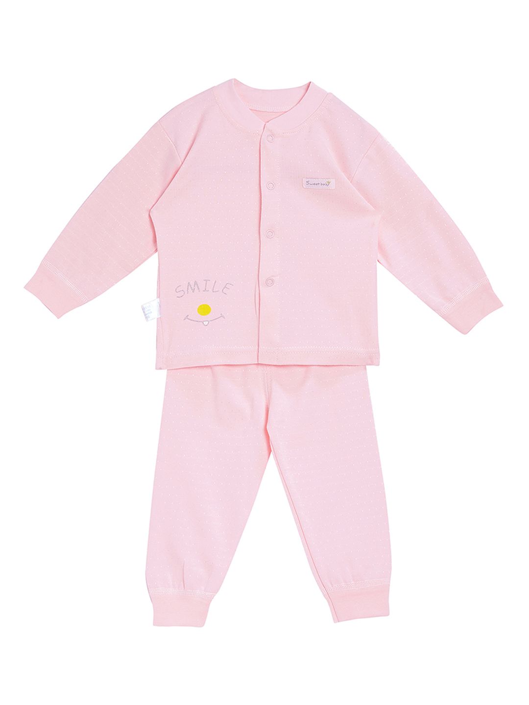 Camey Unisex Pink Solid Night suit-picture-30