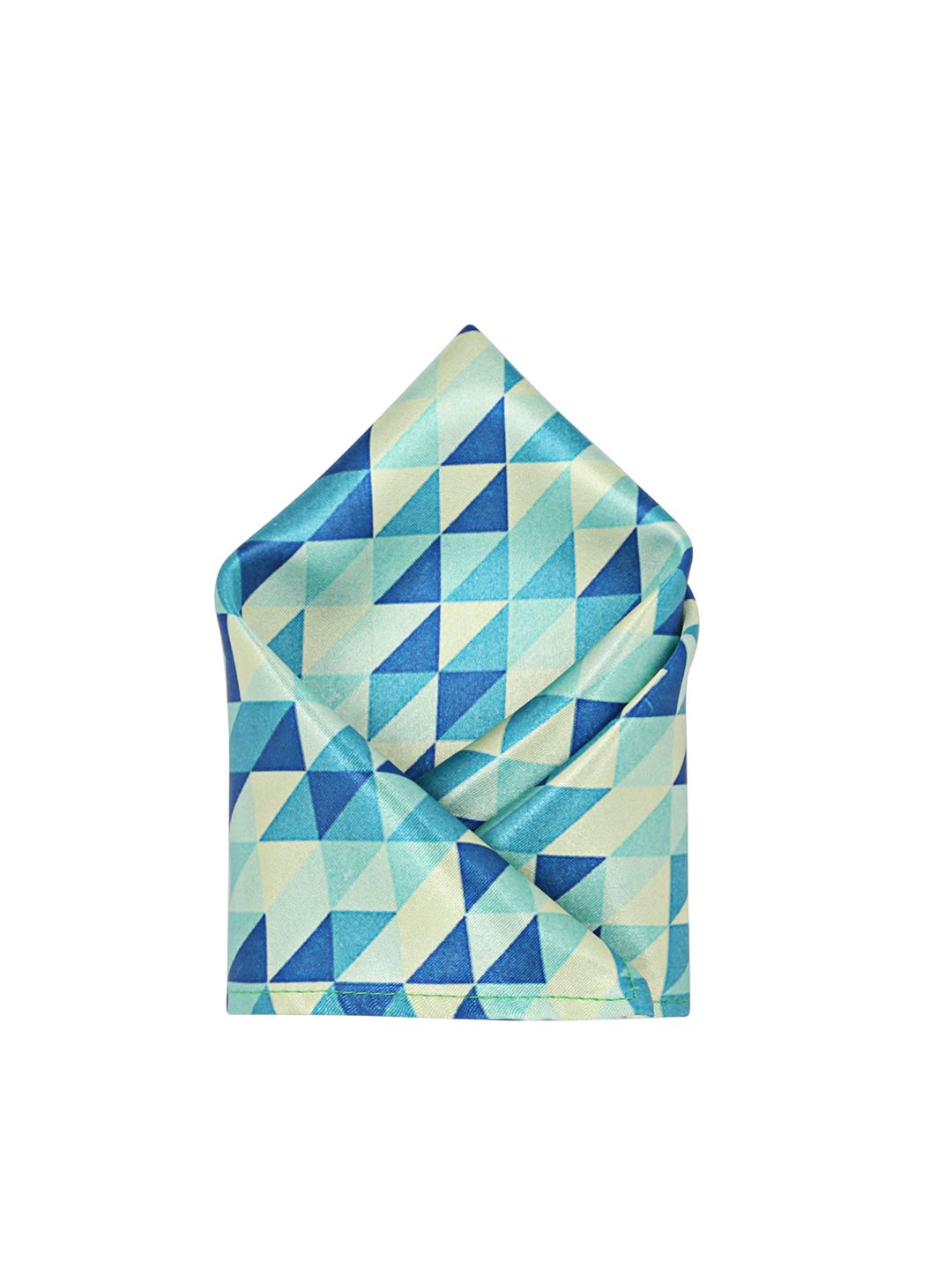 Blacksmith Men Green & Blue Printed Pocket Square-picture-12