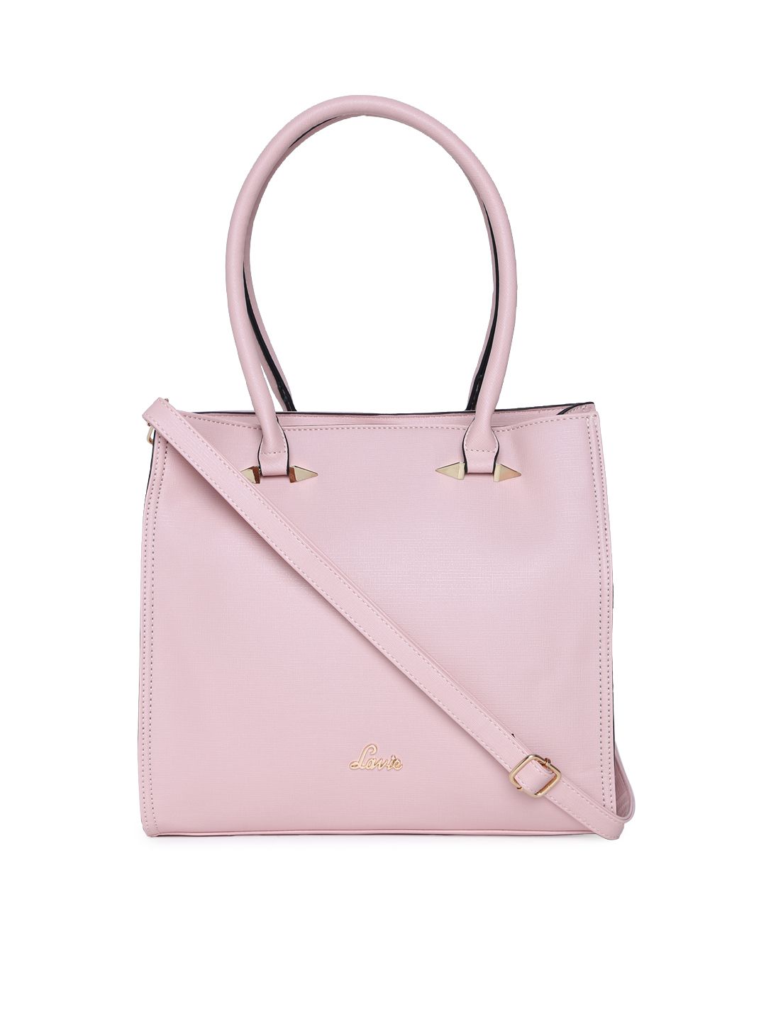 lavie lavie pink solid shoulder bag