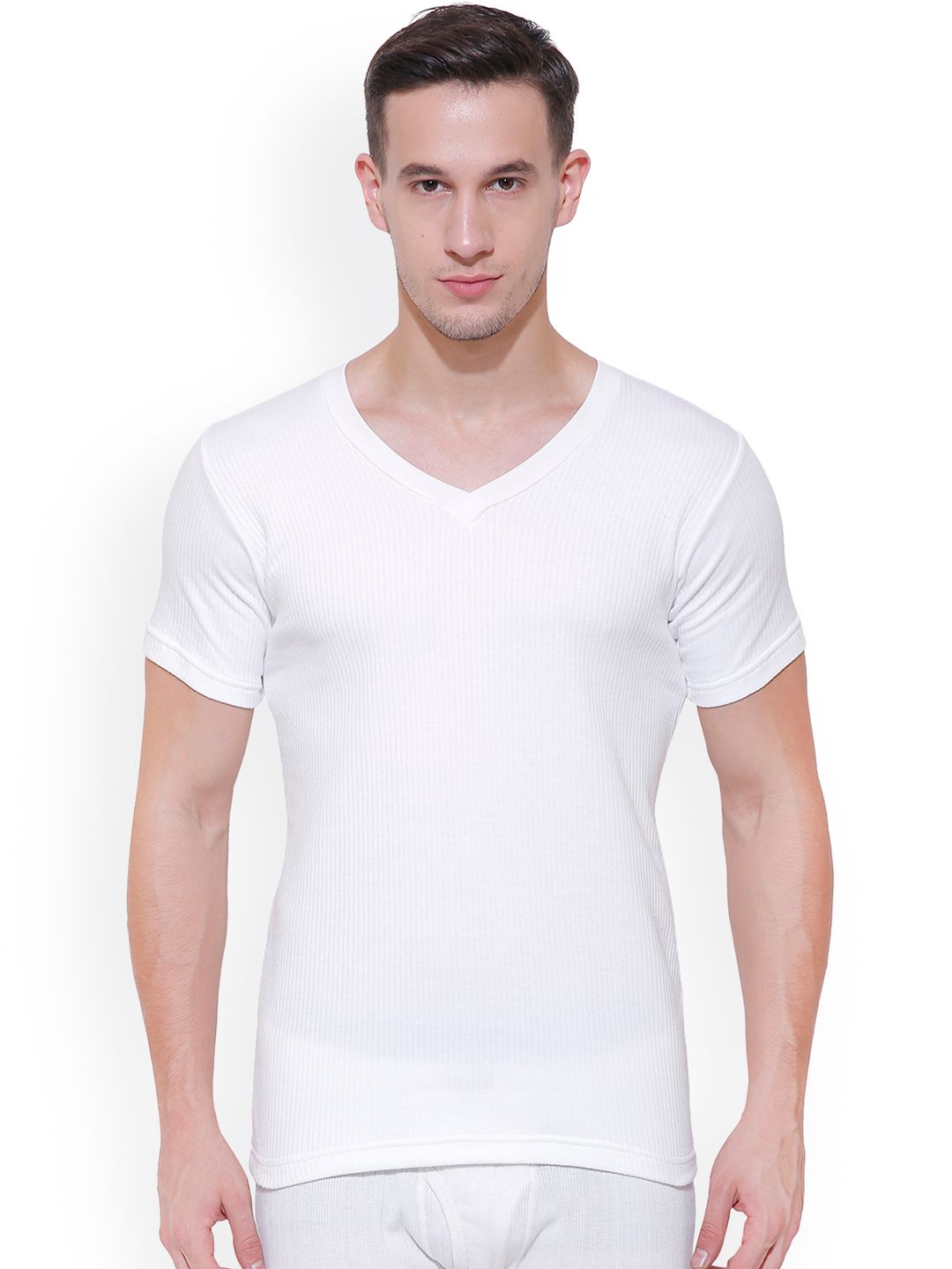 BODYCARE INSIDER Men Off-White Solid Thermal Top B103_80-picture-36