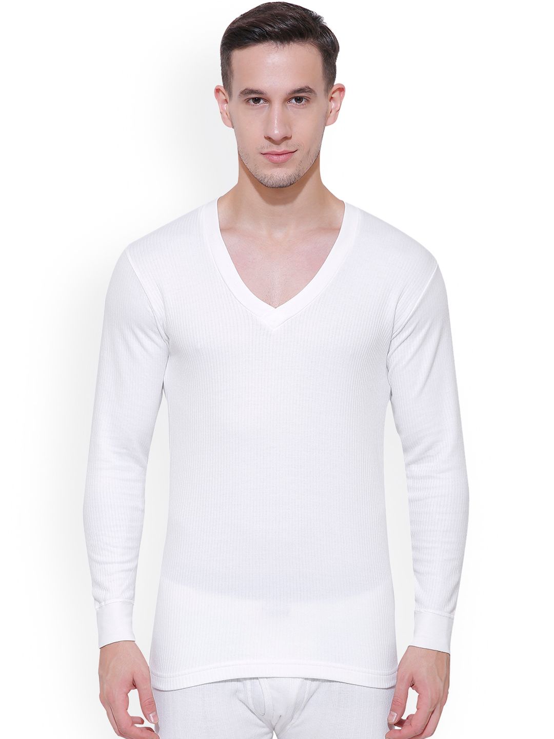 BODYCARE INSIDER Men Off White Solid Thermal Top B104_90-picture-19