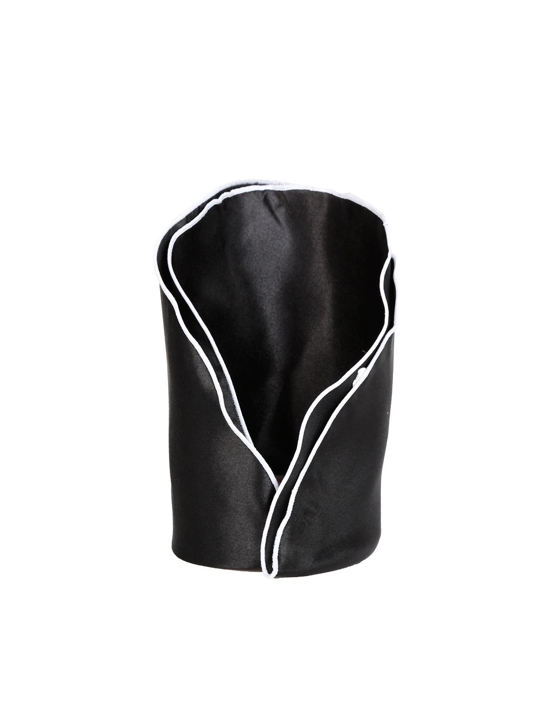 Peter England Men Black Solid Pocket Square