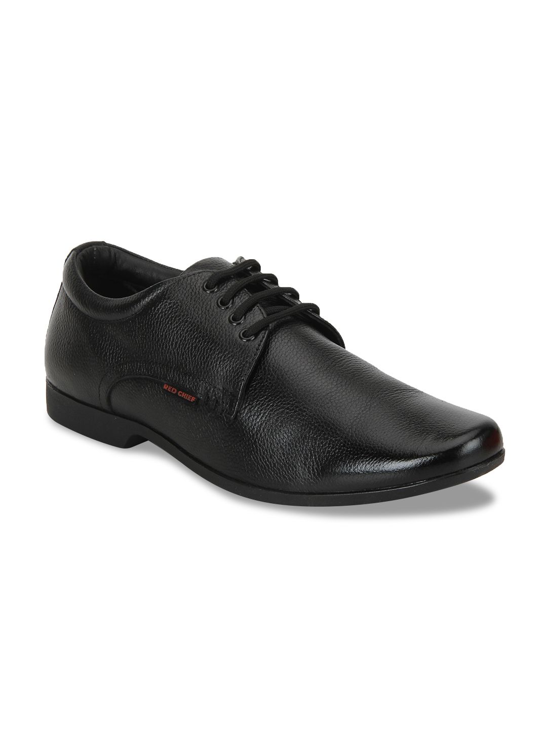 Red Chief Men Black Leather Formal Derbys-picture-39