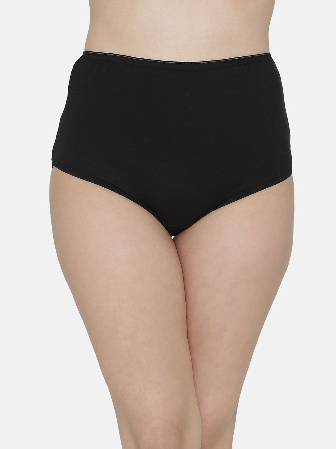 Clovia Women Black Solid High Rise Maternity Hipster Briefs PN1368P13-image-36