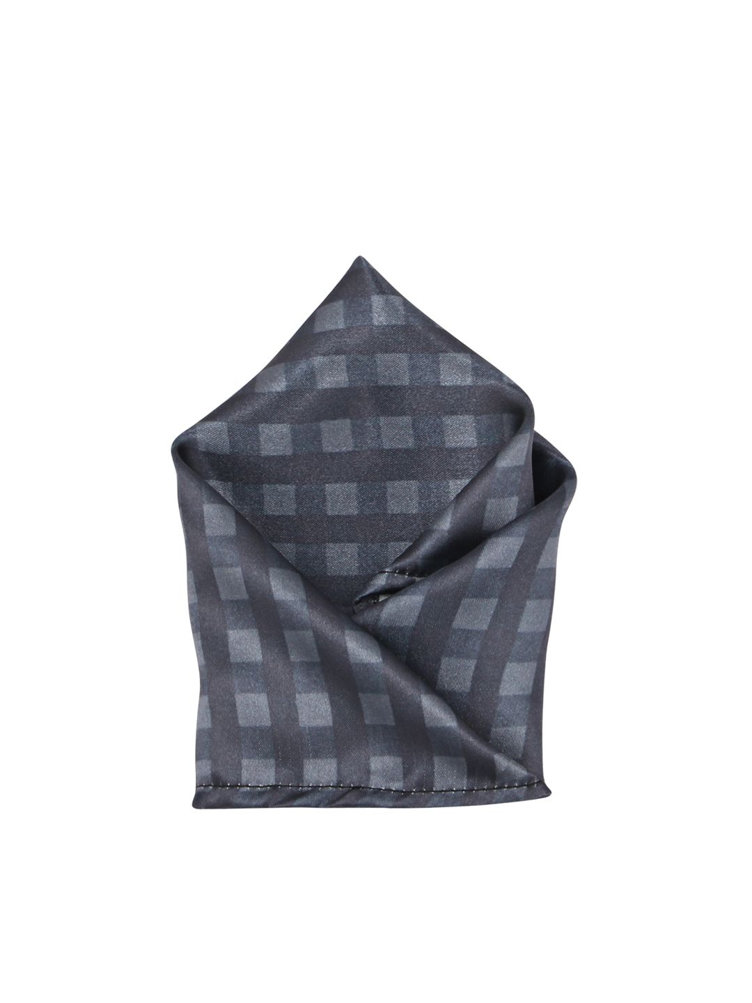 Blacksmith Men Grey Checked Pocket Square-picture-33