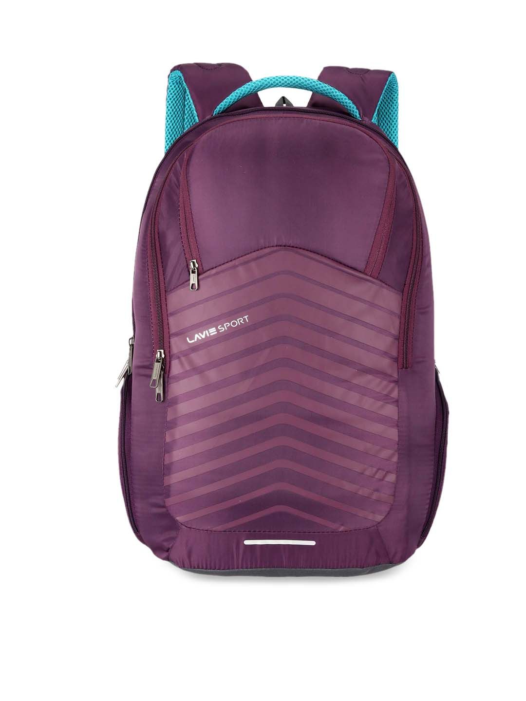 LAVIE SPORT Unisex Purple Solid Laptop Backpack-picture-19
