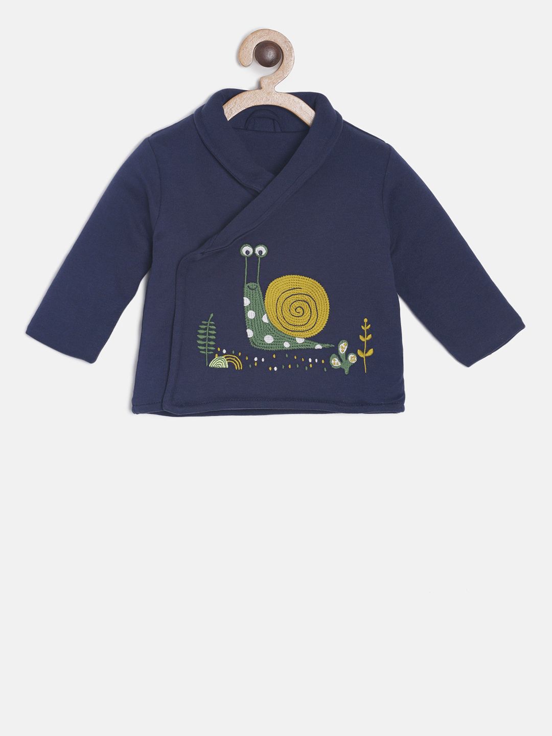 MINI KLUB Boys Navy Blue Solid Jacket-picture-57