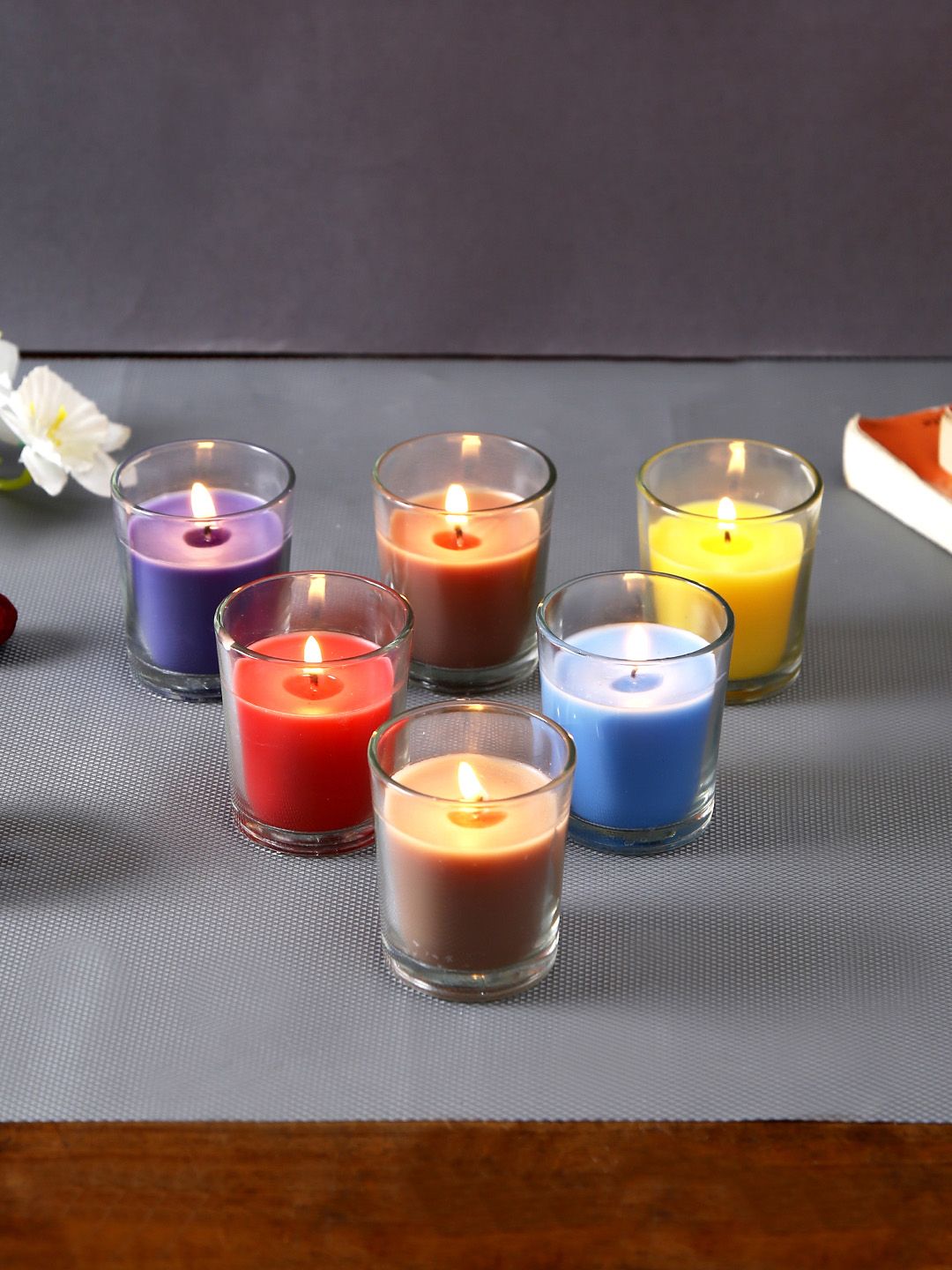 Hosley Set of 6 Scented Glass Candles-image-17