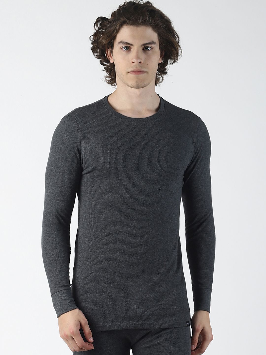 Force NXT Men Charcoal Grey Solid Assorted Thermal Top-picture-21
