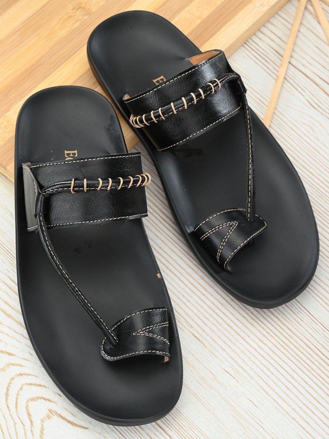 Eego Italy Men Black Solid Comfort Sandals-picture-40