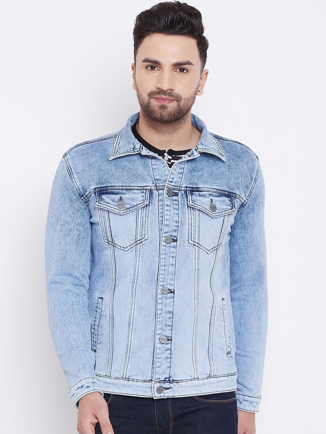 krossstitch denim jacket