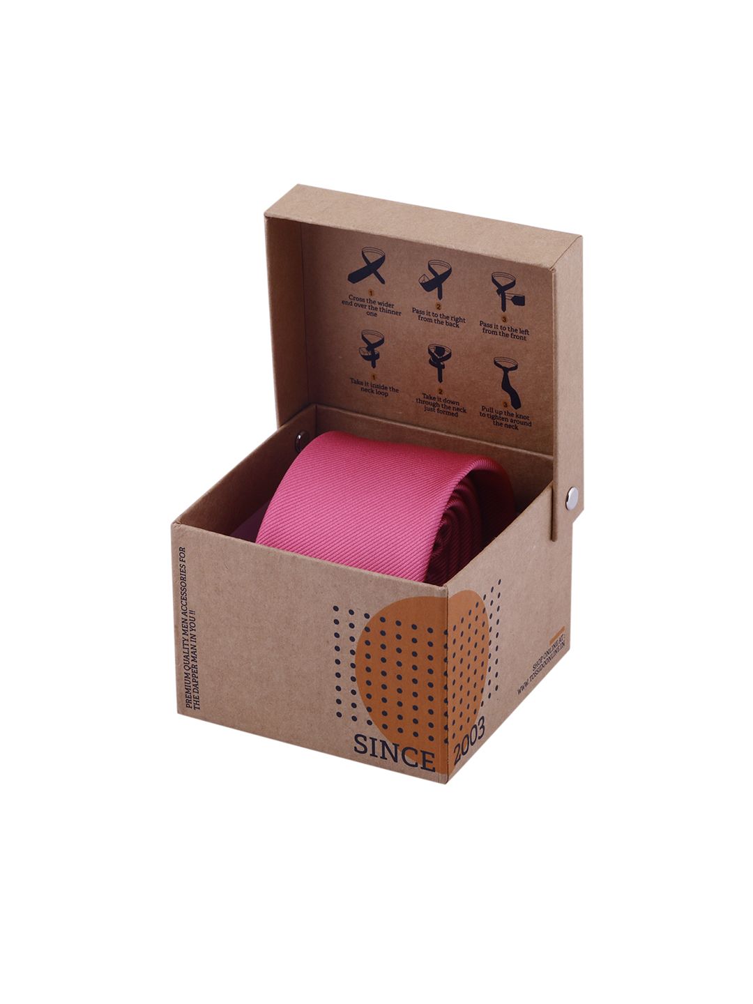 Tossido Pink Solid Skinny Tie-picture-39