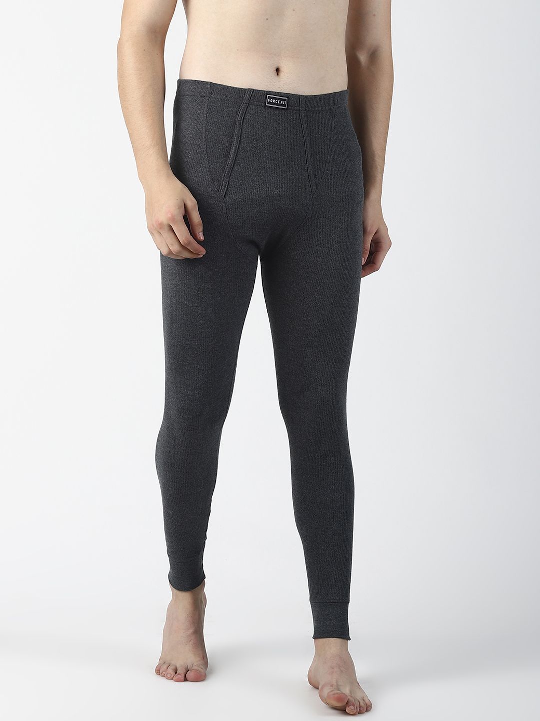 Force NXT Men Charcoal Grey Solid Assorted Thermal Bottoms-picture-23
