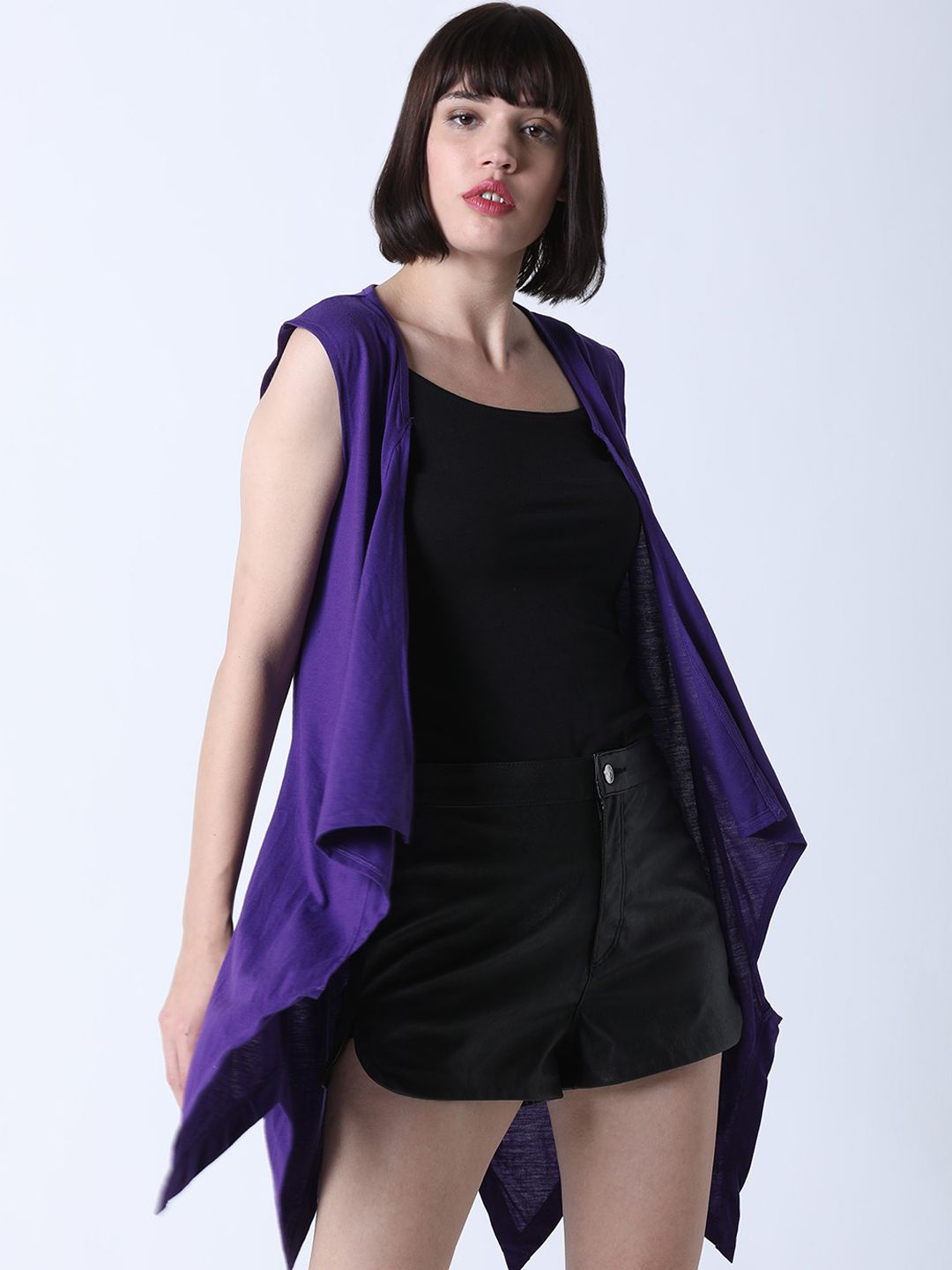 Huetrap Women Purple Solid Shrug-picture-24