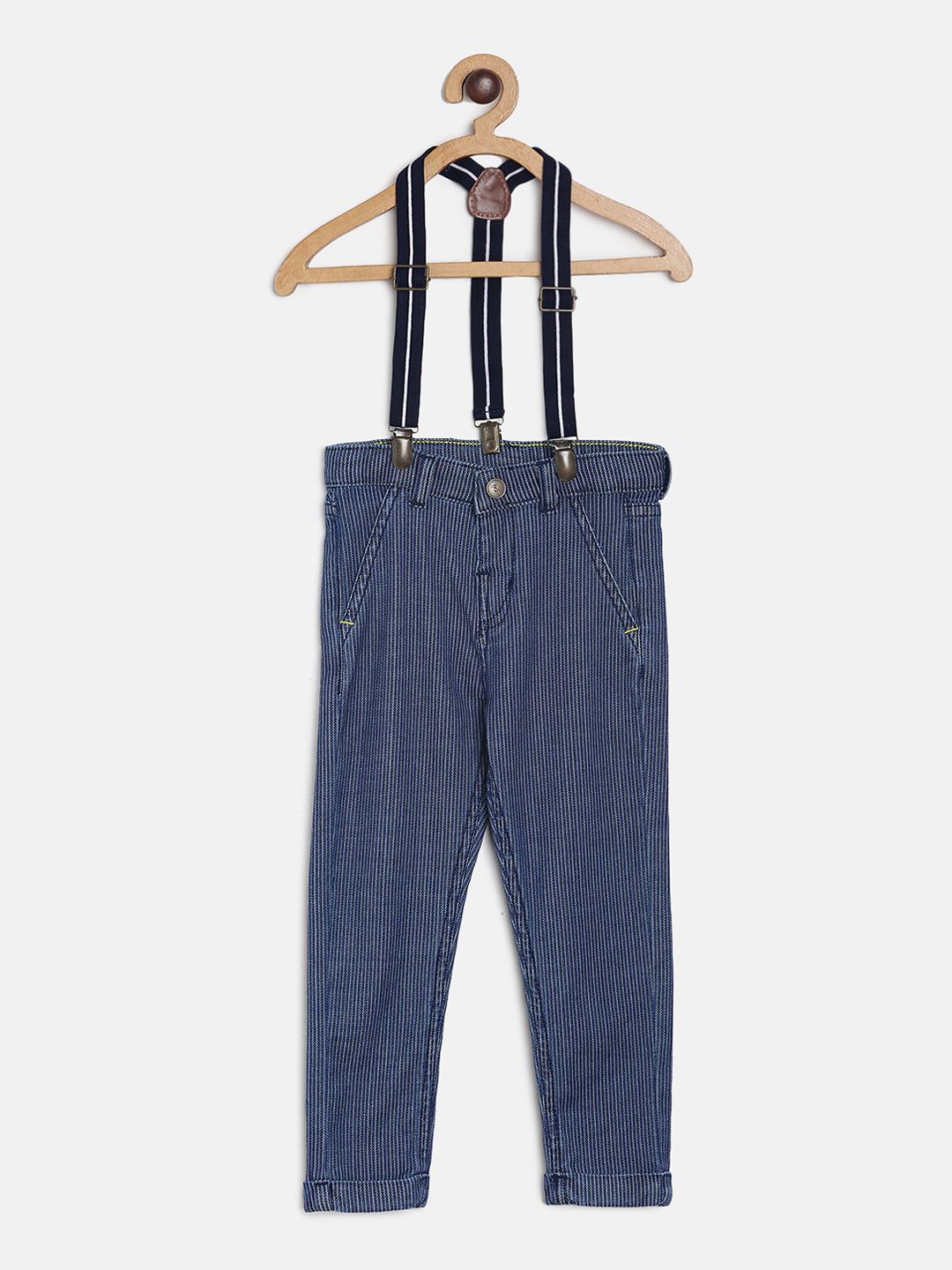 TALES & STORIES Boys Blue Slim Fit Mid-Rise Clean Look Jeans-picture-27