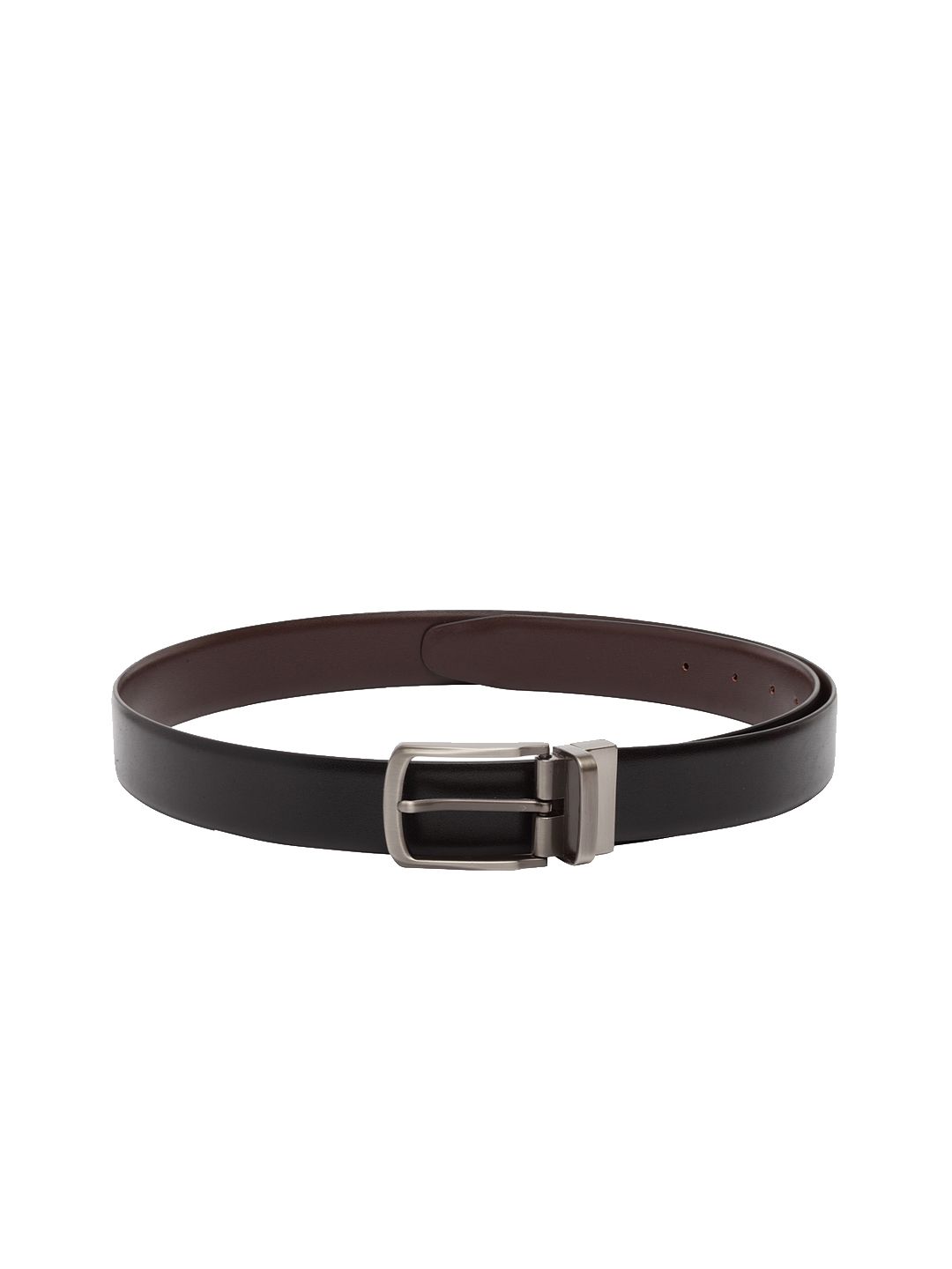 amicraft Men Black & Brown Reversible Solid Belt-picture-29