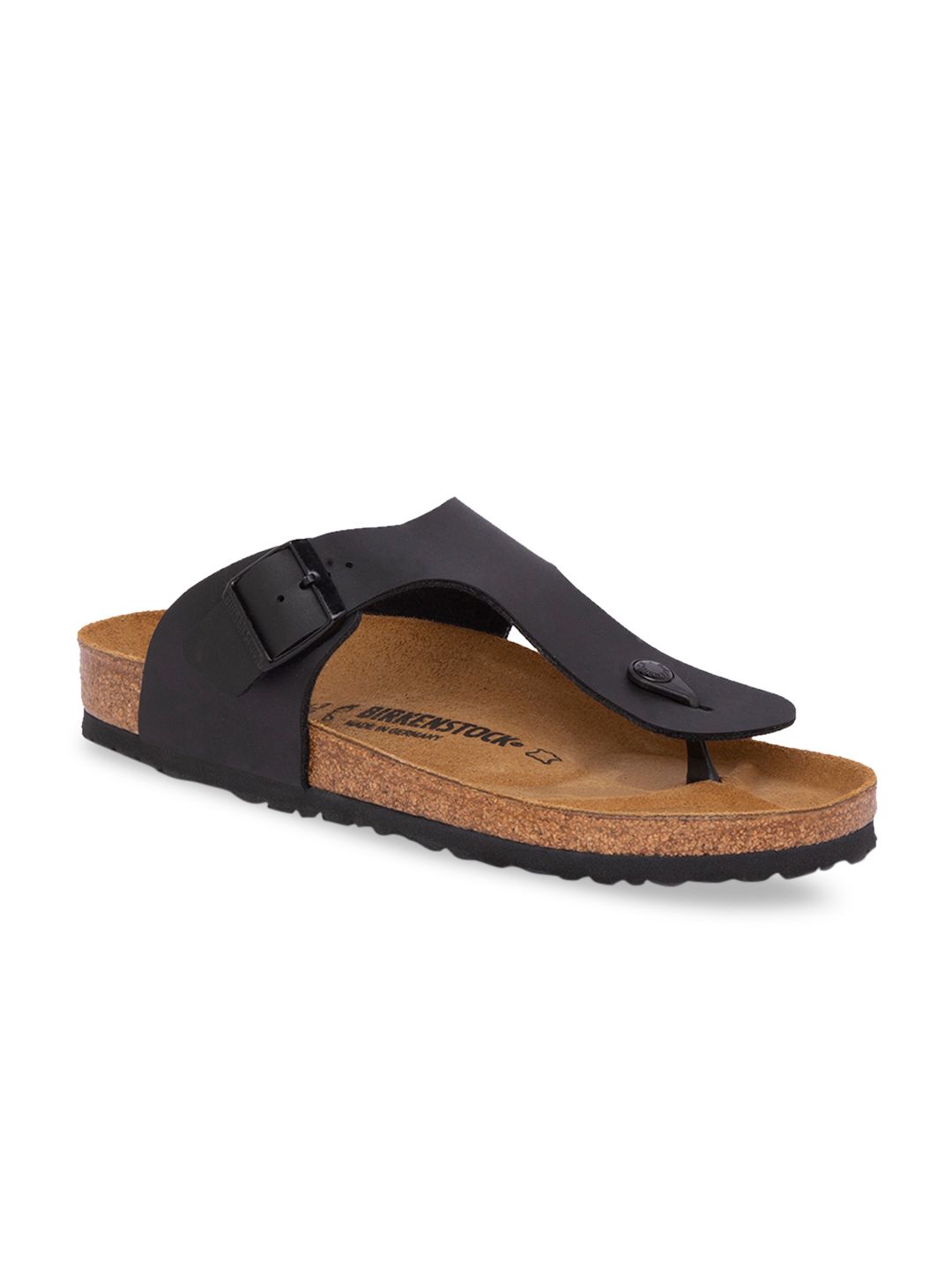 Birkenstock Men Black Ramses Birko-Flor Solid Regular Width Sandals