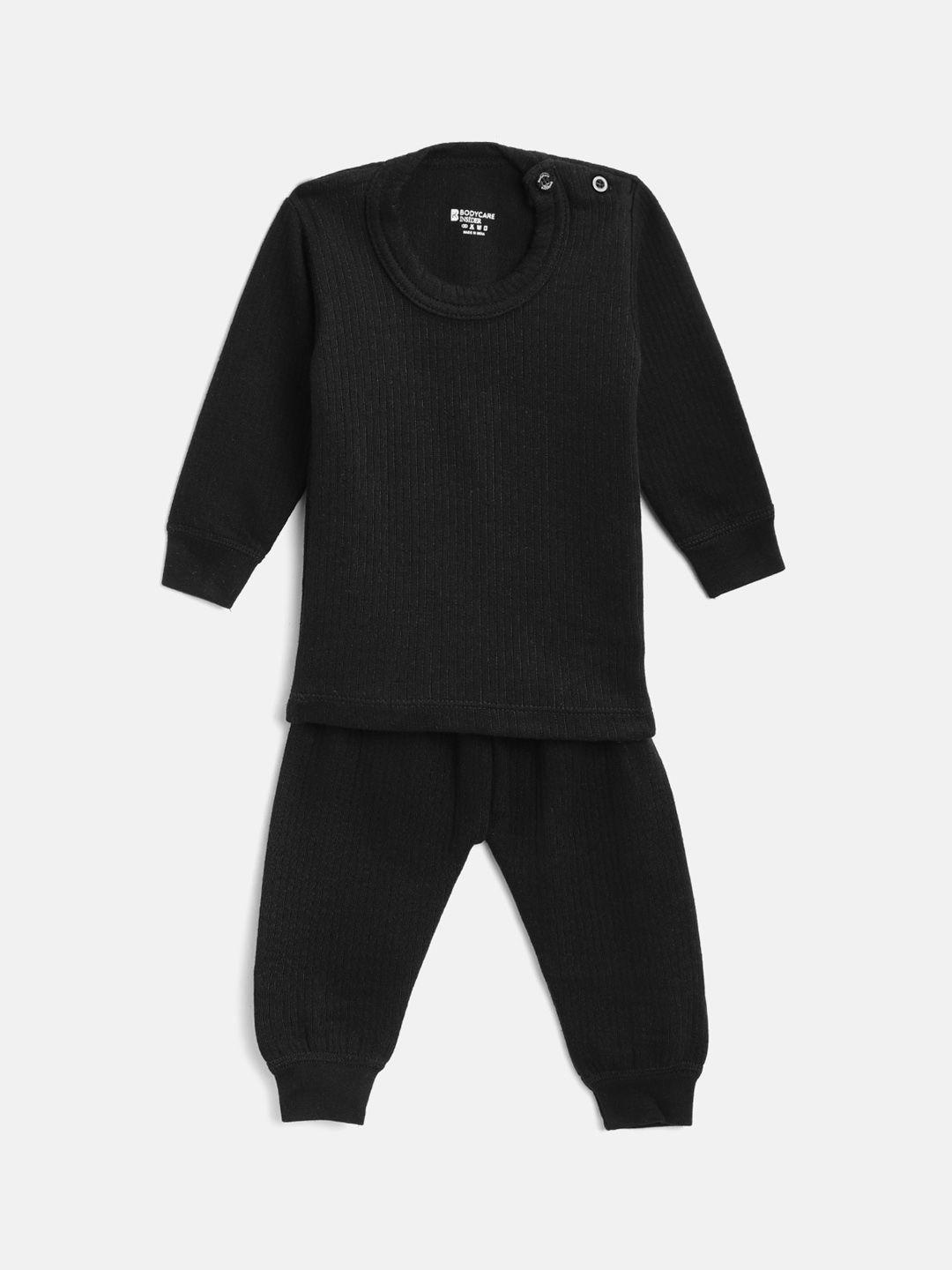 BODYCARE INSIDER Kids Black Solid Anti Bacterial Thermal Set-picture-12