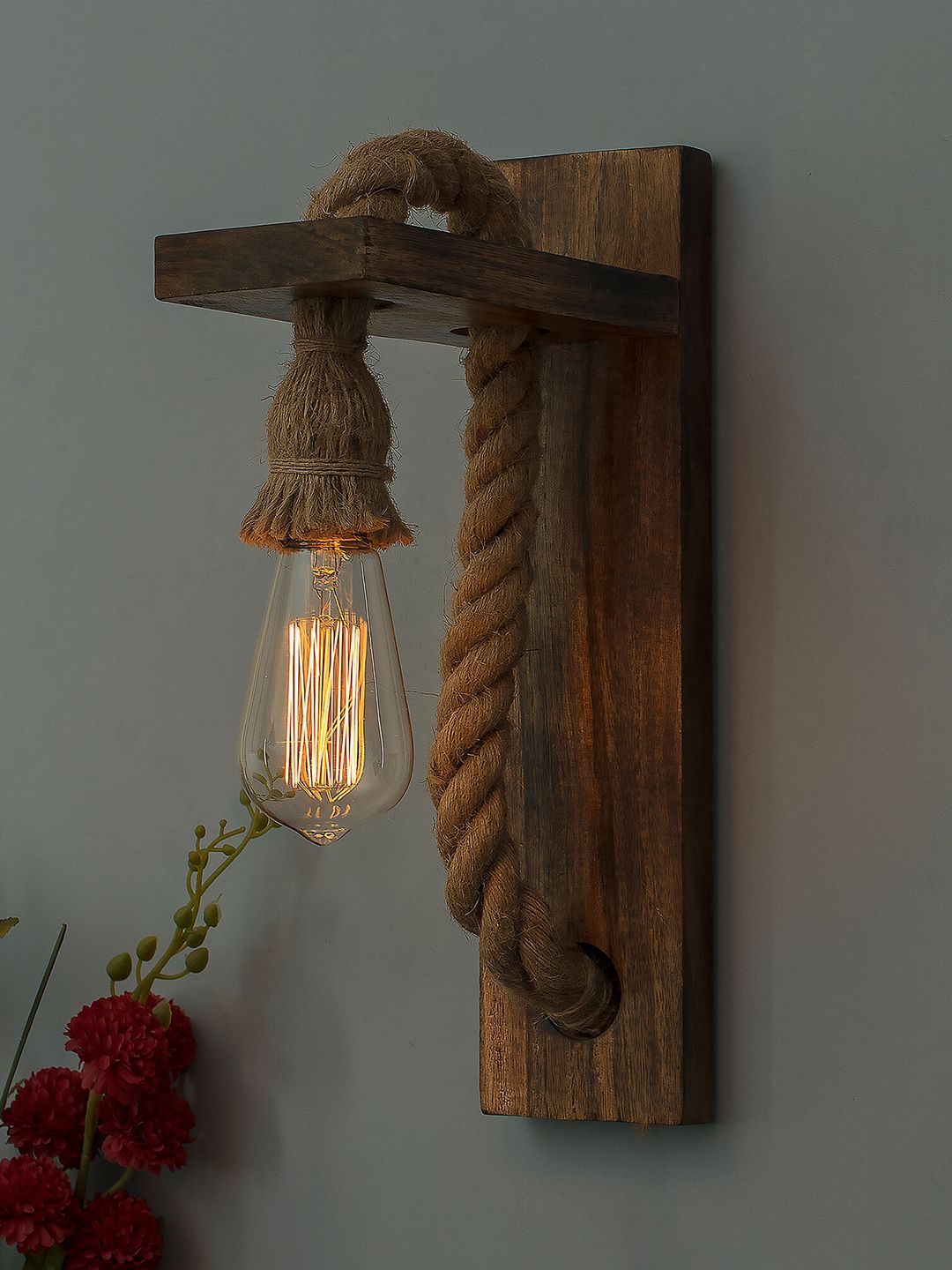 Homesake Brown Solid Rope Wall Armed Sconces-picture-15
