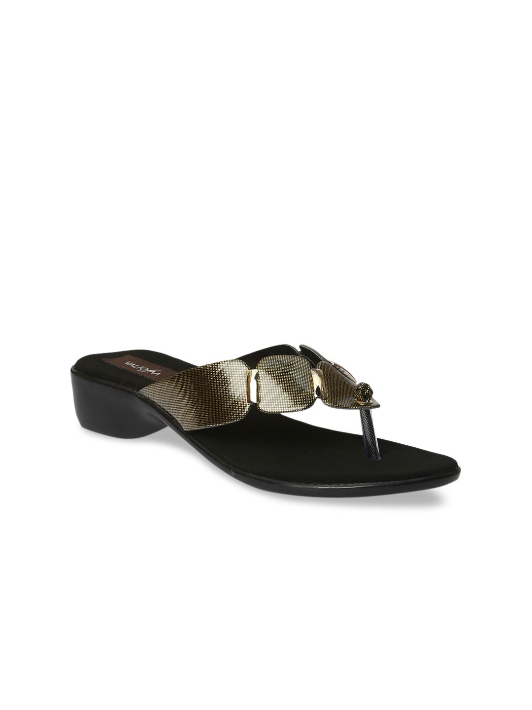 VALIOSAA Women Gold-Toned Solid Heels-picture-34