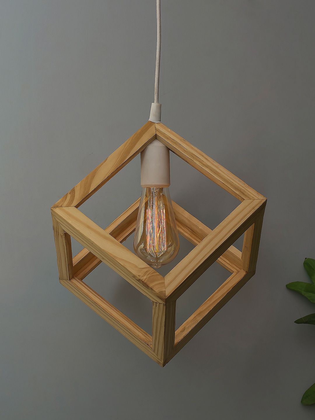 Homesake Beige Solid Handcrafted Hanging Light-image-37