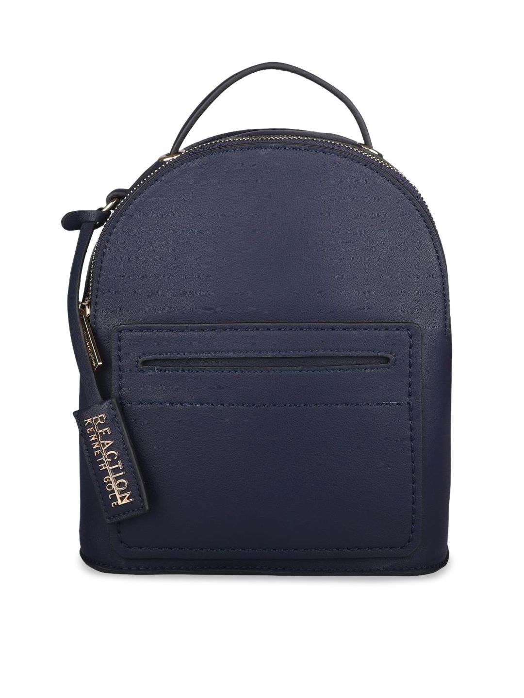 Kenneth Cole Women Navy Blue Solid Backpack view 1