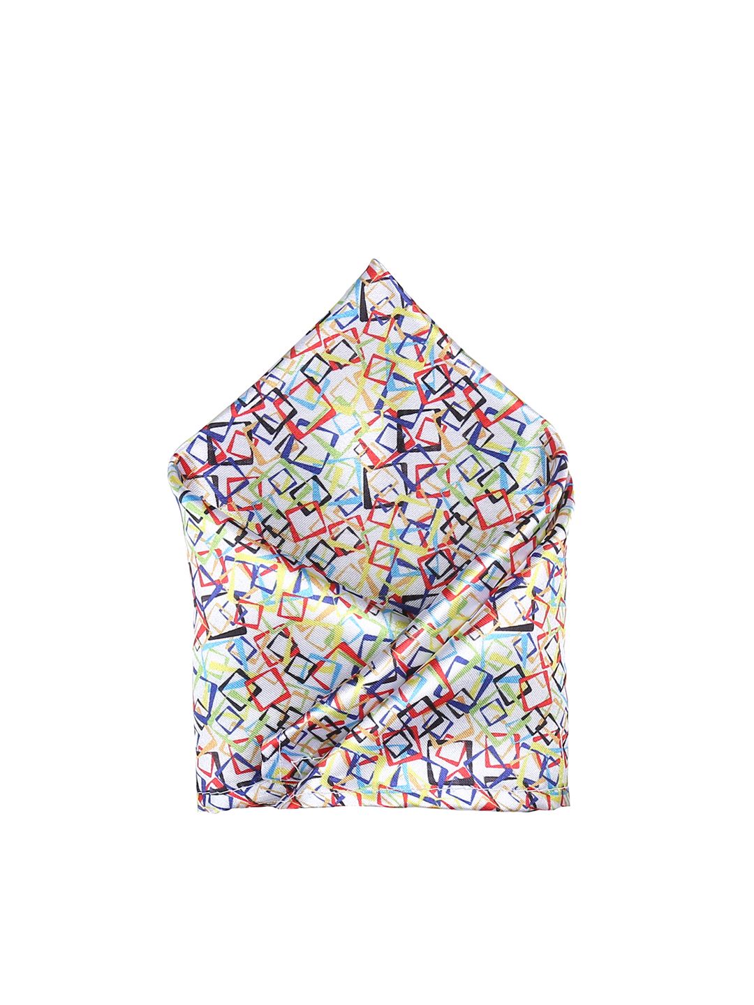 Blacksmith Men Multicoloured Printed Solid Pocket Square-image-25