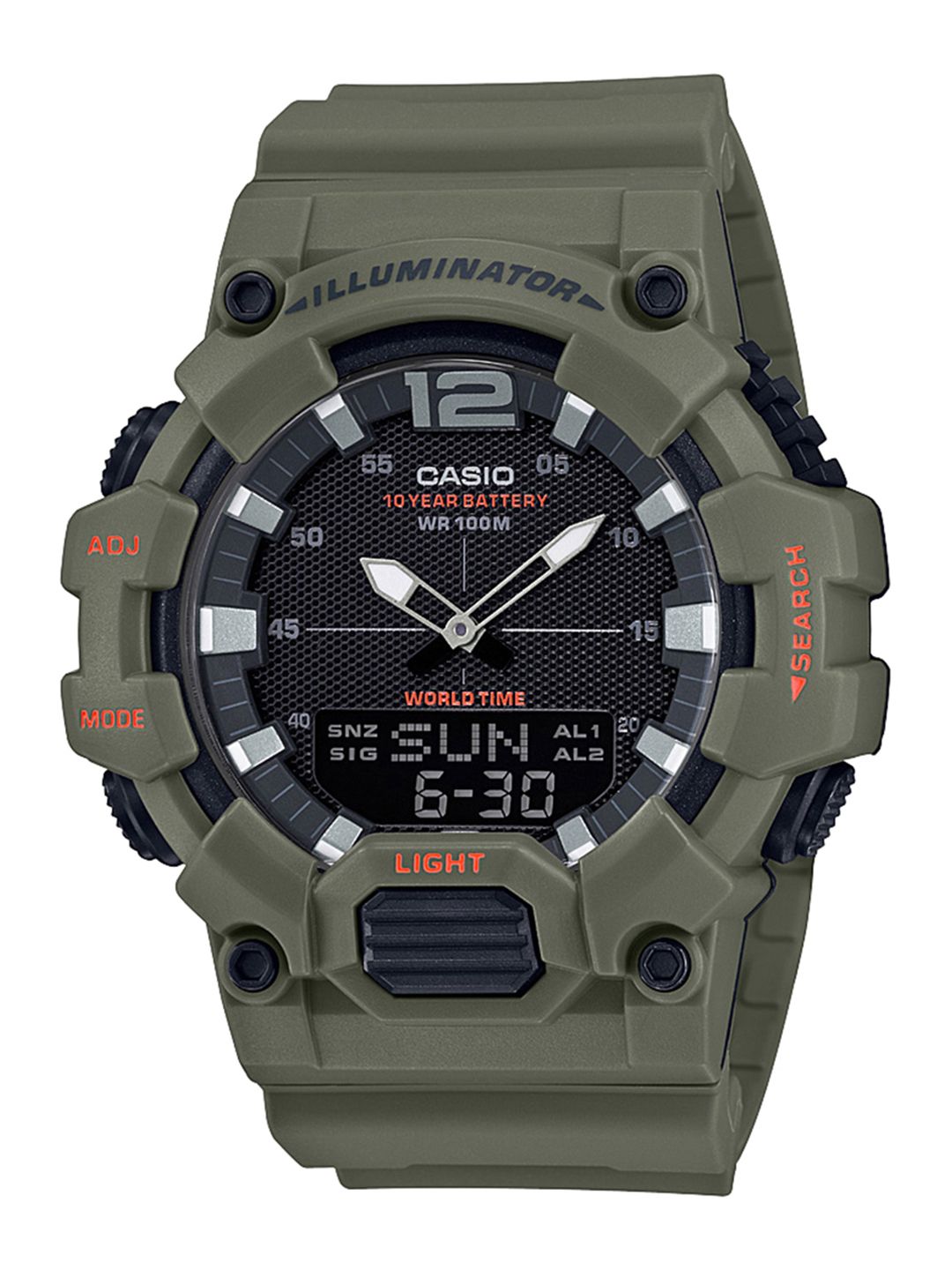 CASIO Youth Men Black Analogue and Digital Watch HDC-700-3A2VDF-image-10