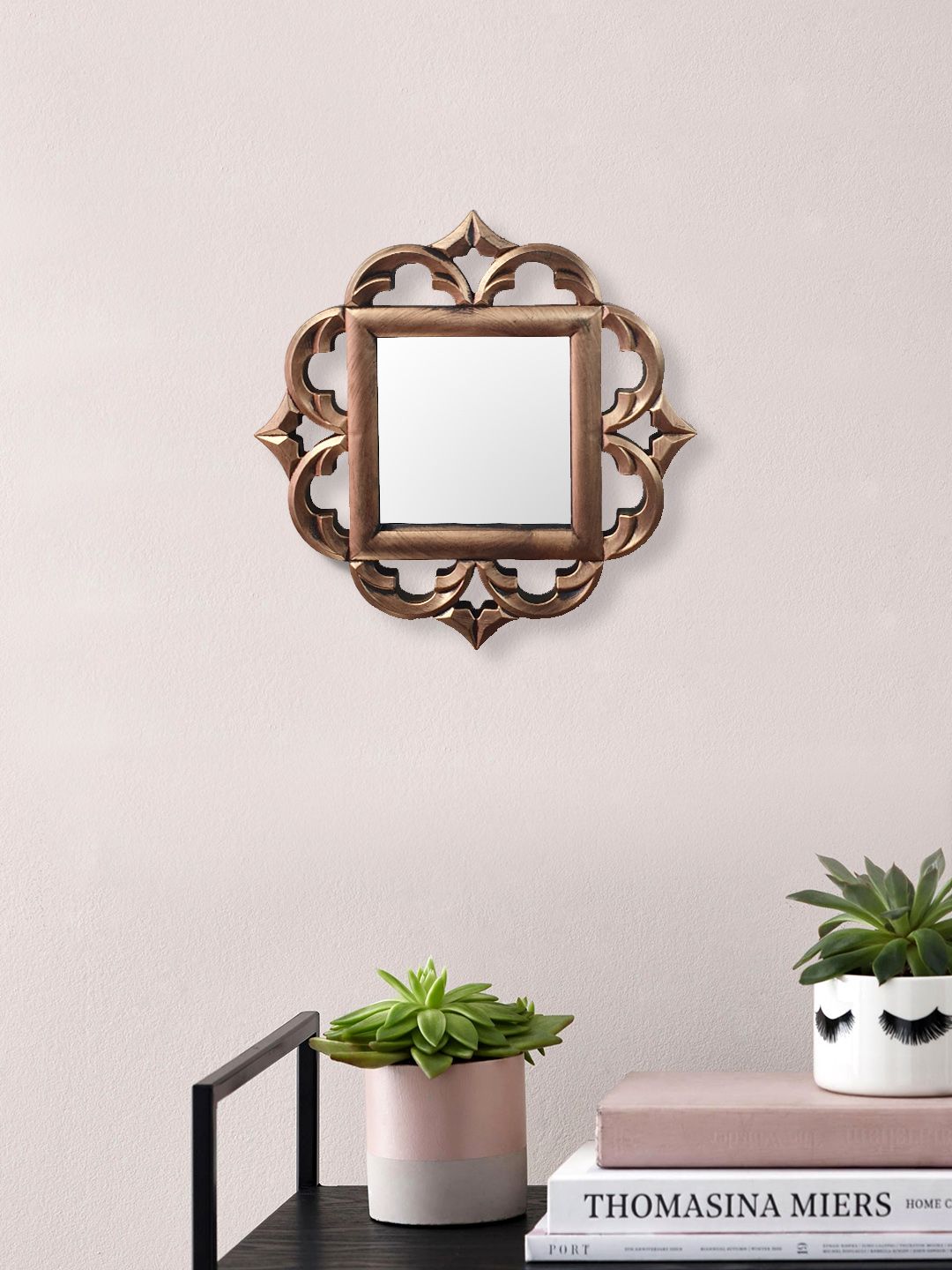 Art Street Gold-Toned Plastic Wall Mirror-picture-38