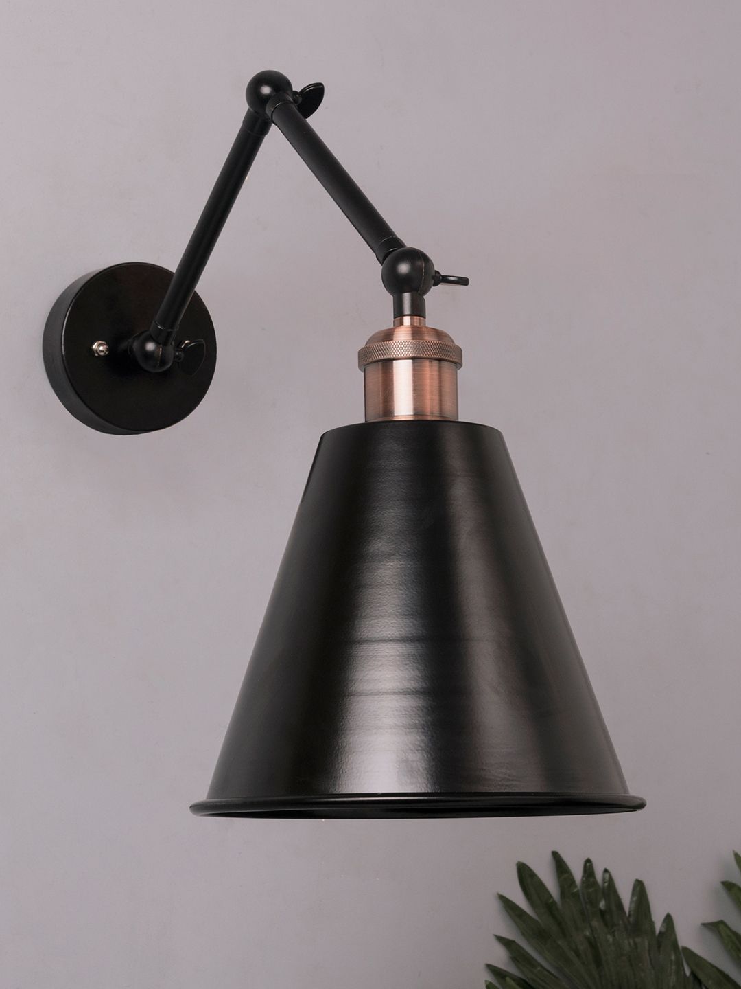 Homesake Black Solid Handcrafted Edison 360 Guard Swing Arm Light-picture-18