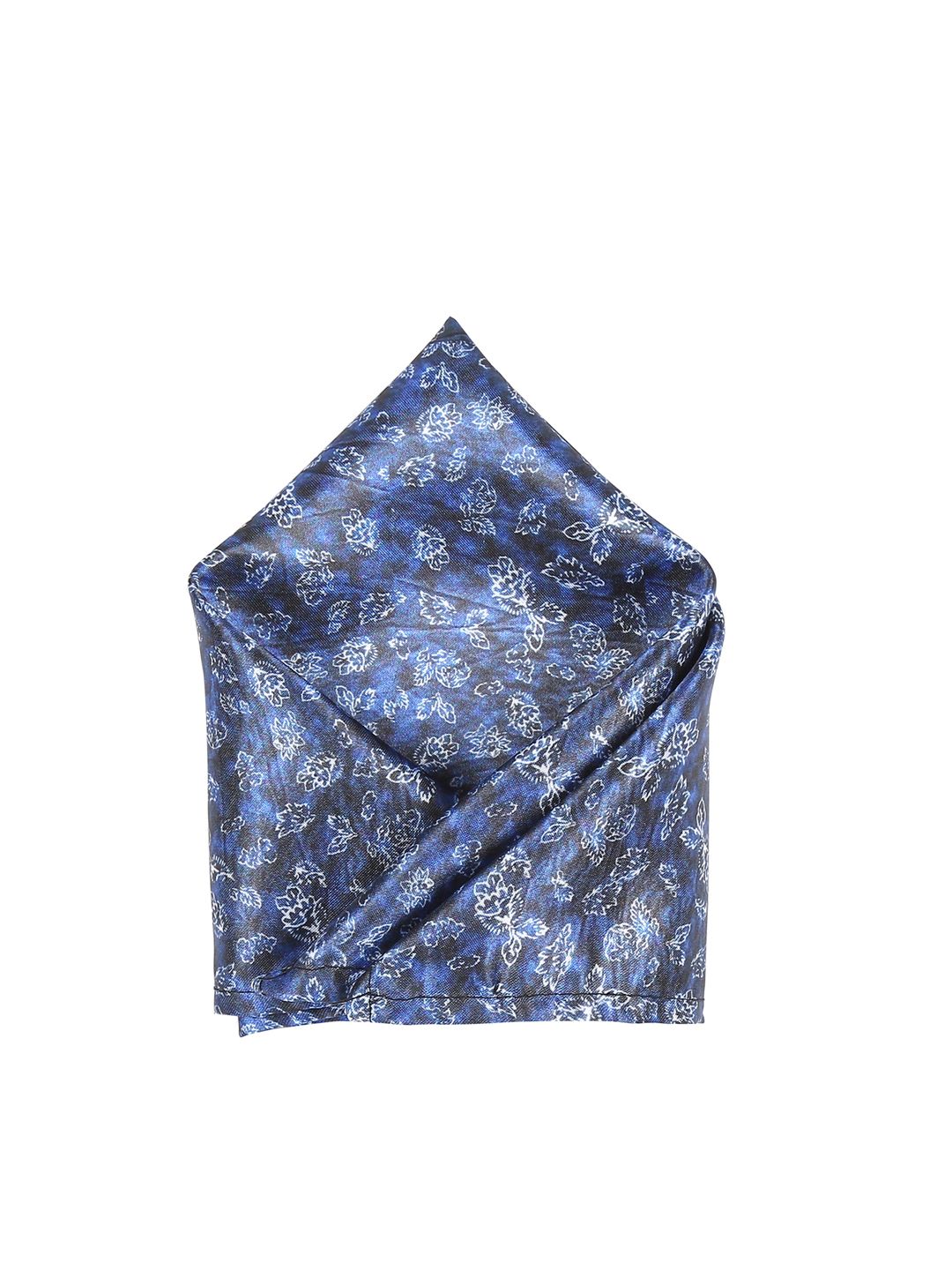 Blacksmith Men Blue Printed Pocket Squares-image-40