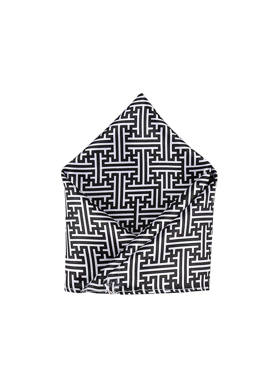 Blacksmith Men Black & White Printed Pocket Squares-picture-44