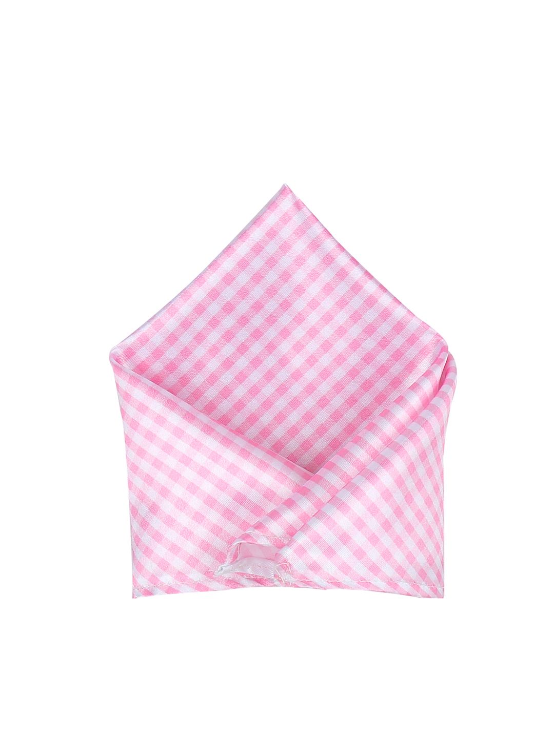 Blacksmith Men Pink Checked Pocket Squares-picture-31