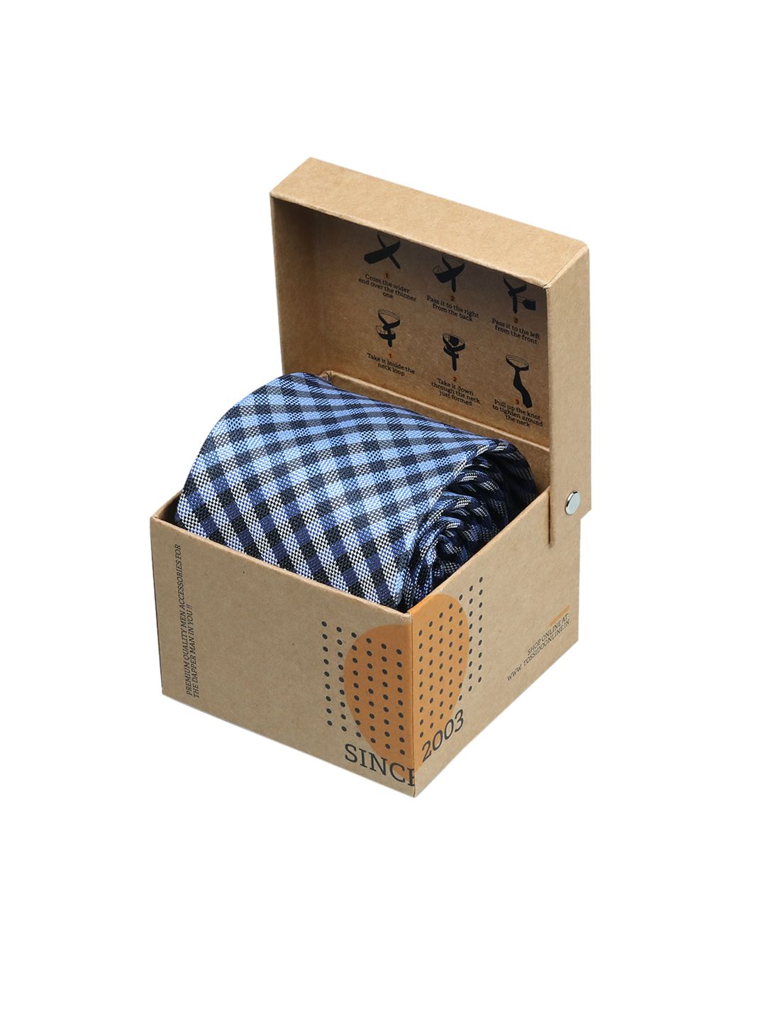 Tossido Men Blue Woven Design Broad Tie-picture-37