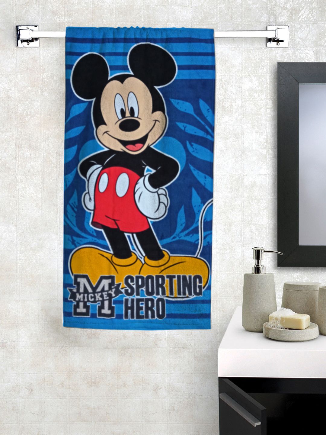 Disney Kids Mickey Mouse Print Bath Towel-image-1
