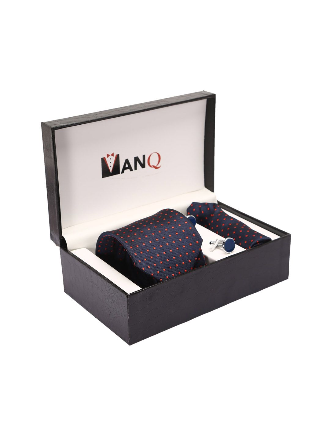 MANQ Men Blue & Red Printed Accessory Gift Set-picture-43